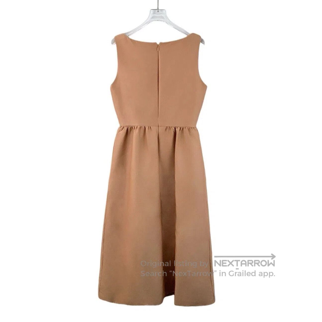 Dior christian dior beige wool silk sleeveless dress. Size M / US 6-8 / IT 42-44 - 2 Thumbnail