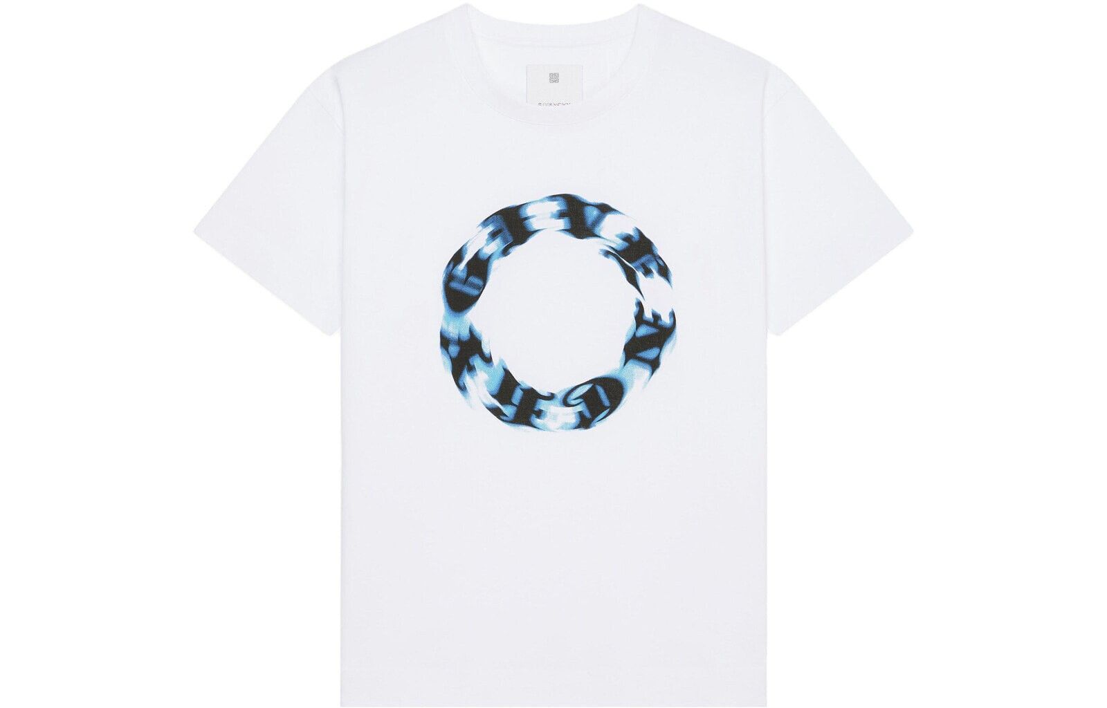 Givenchy o1gr1nt0125 Cotton Circle Print Oversized T-Shirt in White Size US XL / EU 56 / 4 - 1 Thumbnail