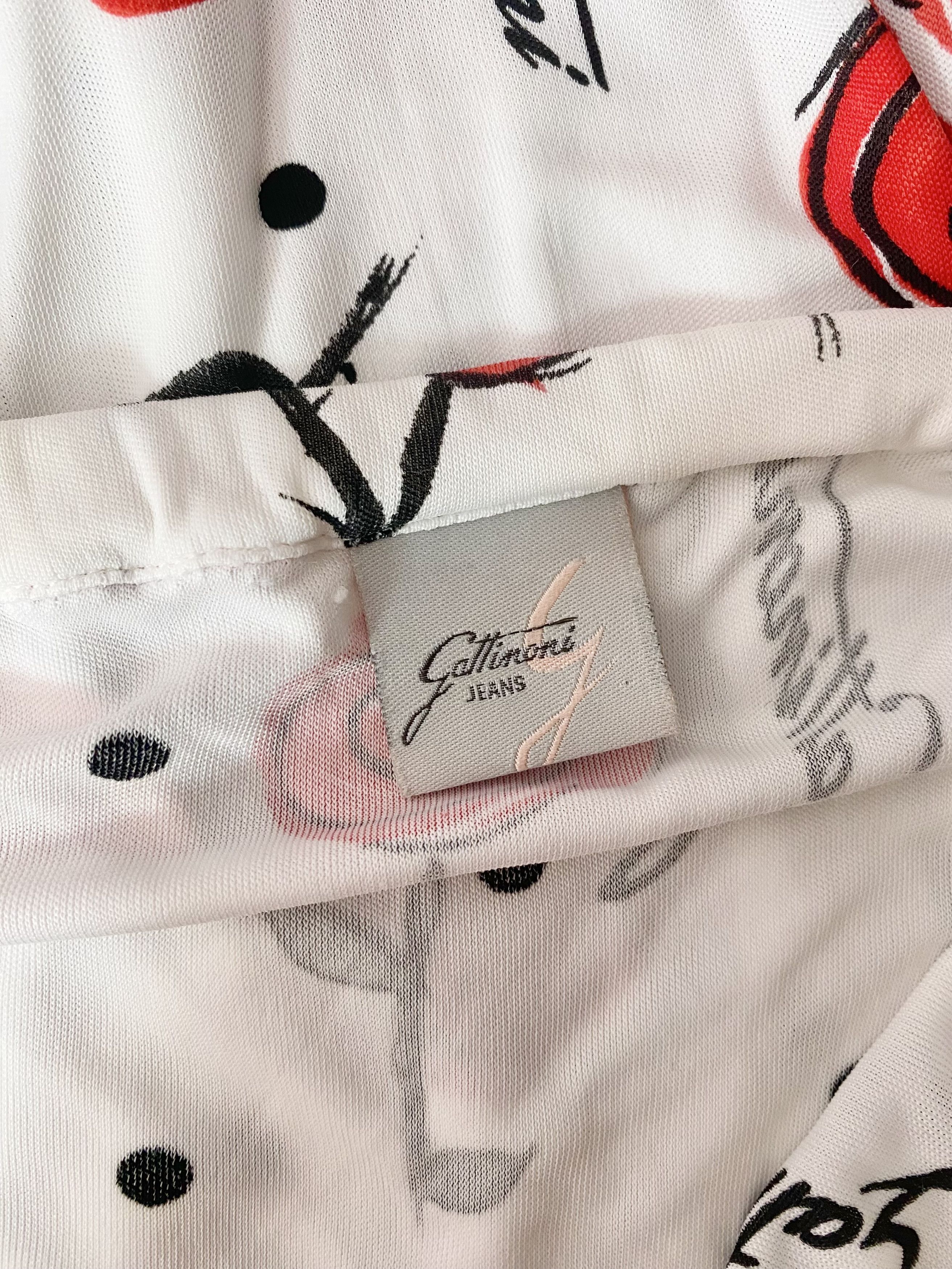 Vintage Gattinoni Jeans - White rose dress Size ONE SIZE - 10 Thumbnail