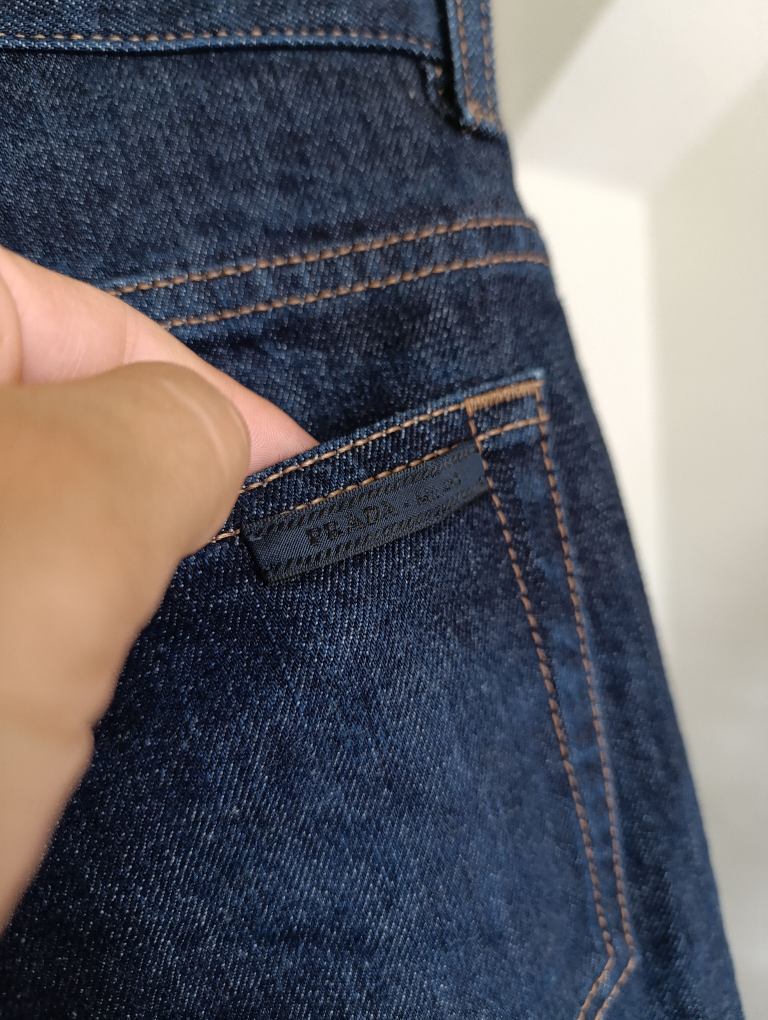 Designer × Prada PRADA SLIM-FIT MID-RISE JEANS NAVY Size US 31 - 3 Thumbnail