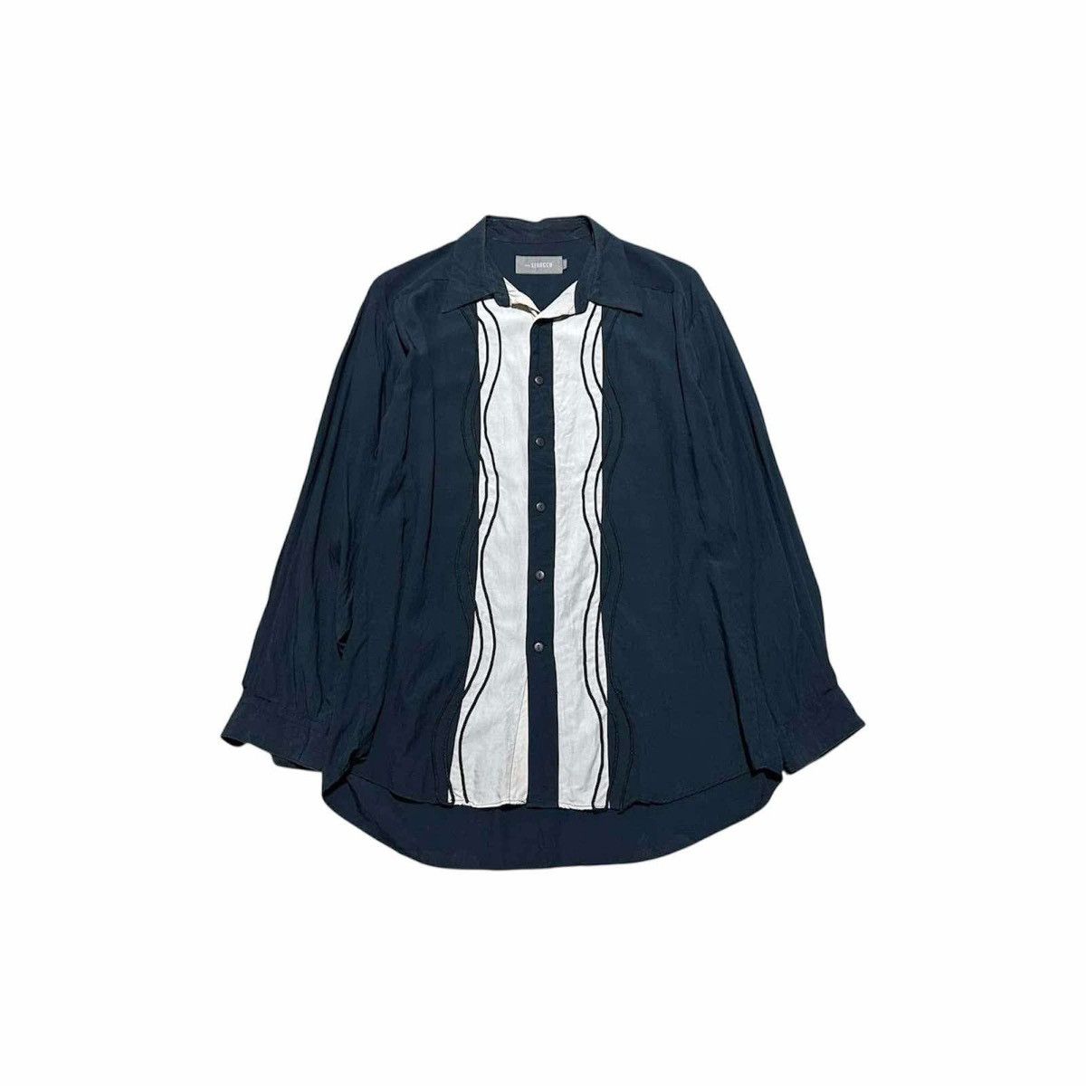 Japanese Brand 🔥Vintage Japanese Mia Sirocco Striped Embroidered Shirt Goth Size US L / EU 52-54 / 3 - 2 Thumbnail