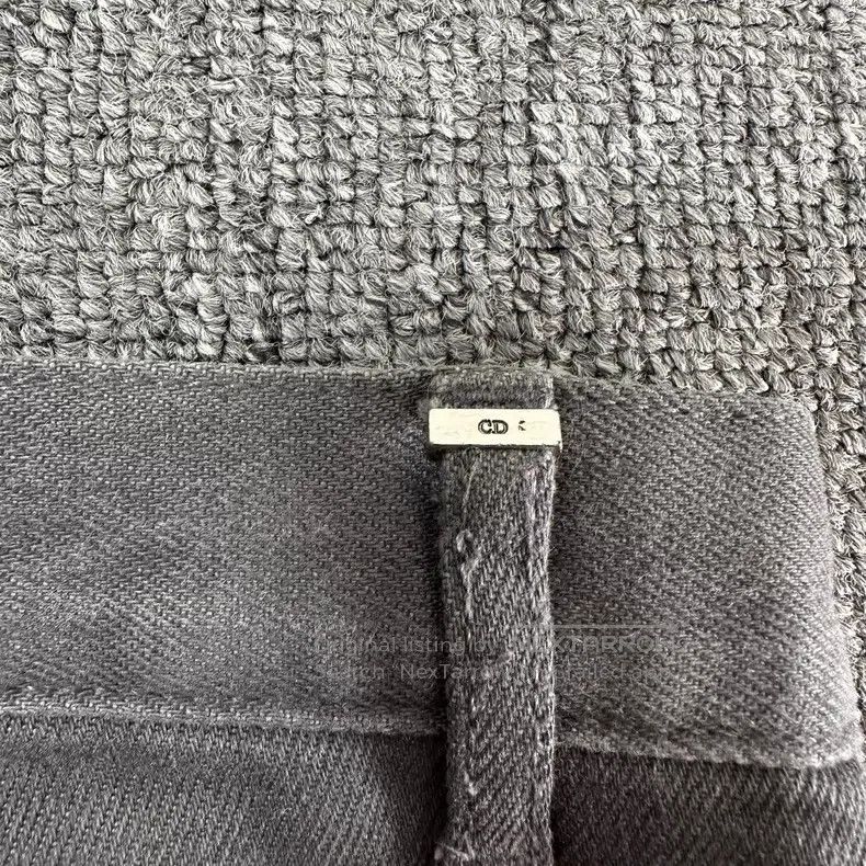 Dior Dior Light Gray Washed Bleached Denim Pants Size US 29 - 6 Thumbnail