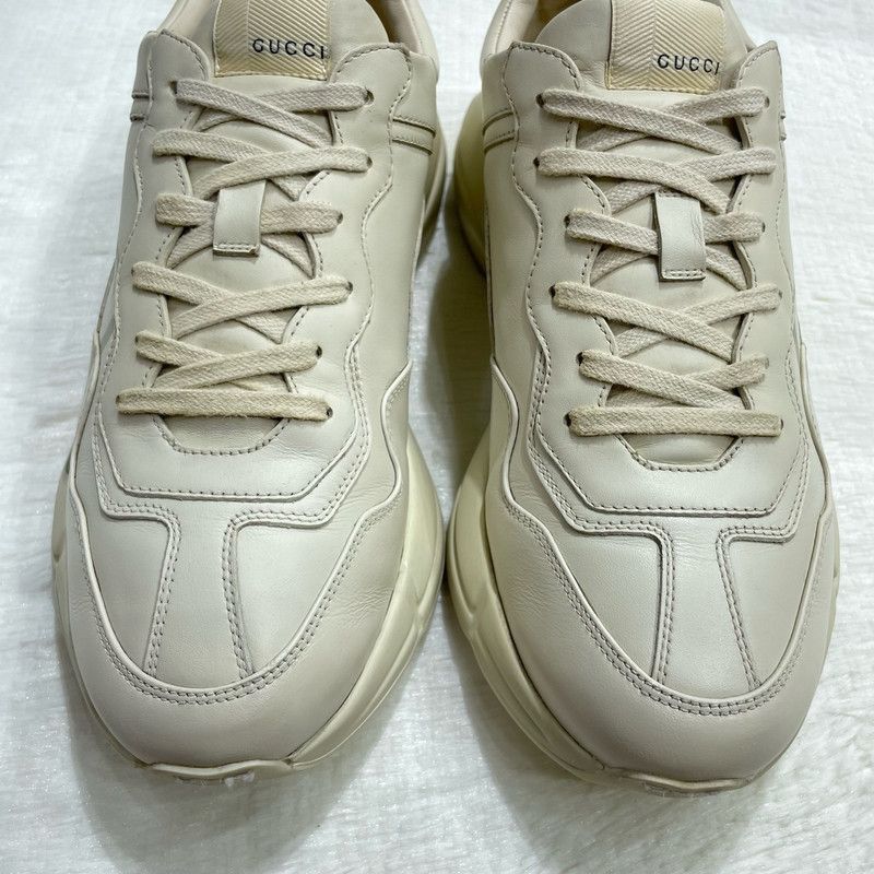 Gucci Gucci Rhyton Logo Sneakers in Ivory - Size US 10.5 / EU 43-44 - 4 Thumbnail