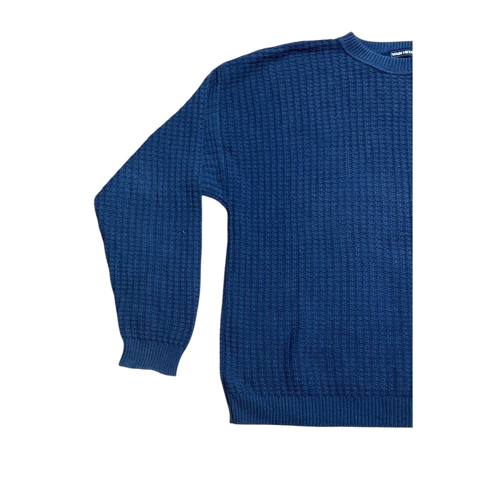 Van Heusen VINTAGE Van Heusen Pullover Blue Knit Sweater L Regular Cotton Crew Neck Men USA 90s Golf Casual Winter Fall Spring嬉 Size US L / EU 52-54 / 3 - 2 Thumbnail