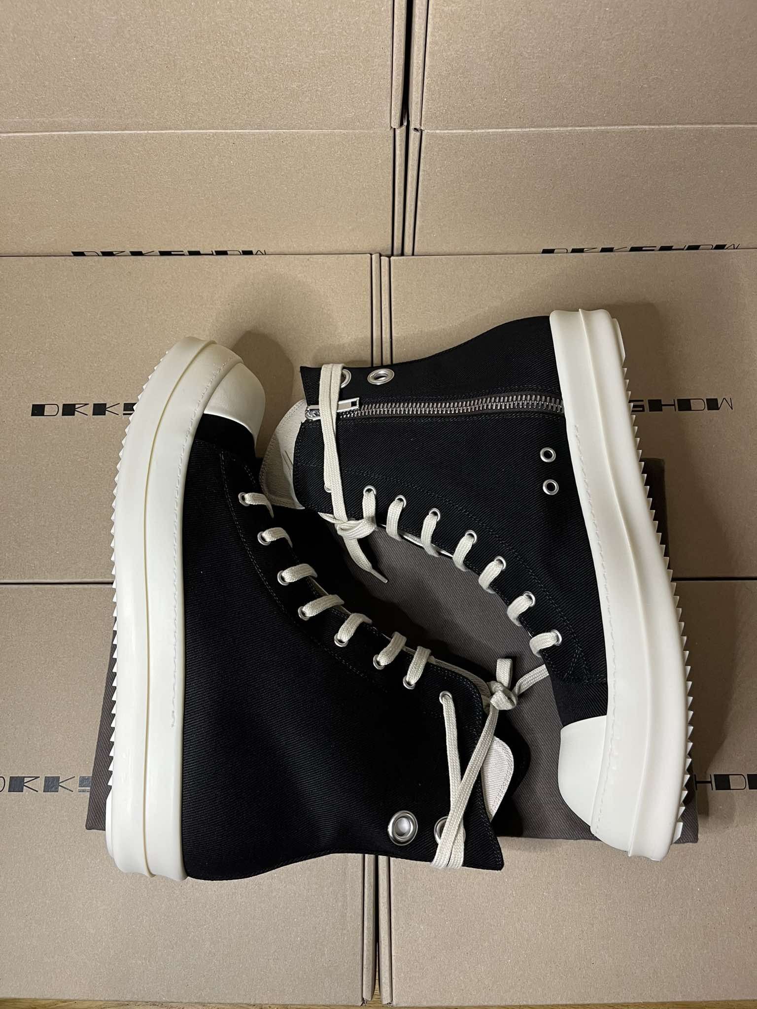 Rick Owens Drkshdw Rick Owens Drkshdw Ramones High Sneaks Size US 15 / EU 48 - 6 Thumbnail
