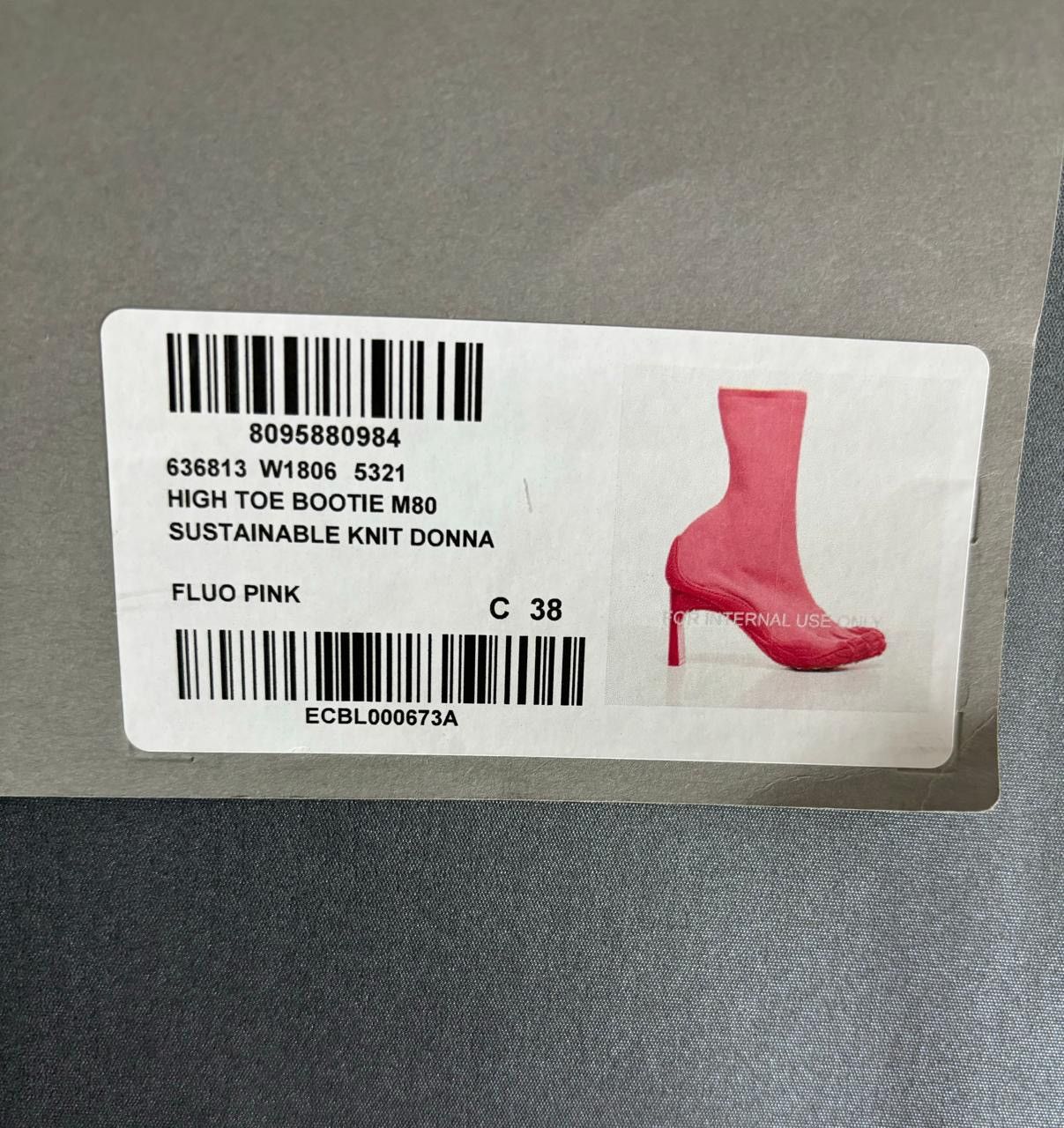 Balenciaga Vibram Five Fingers Split Toe Heeled Sock Boots Size US 8 / IT 38 - 10 Thumbnail