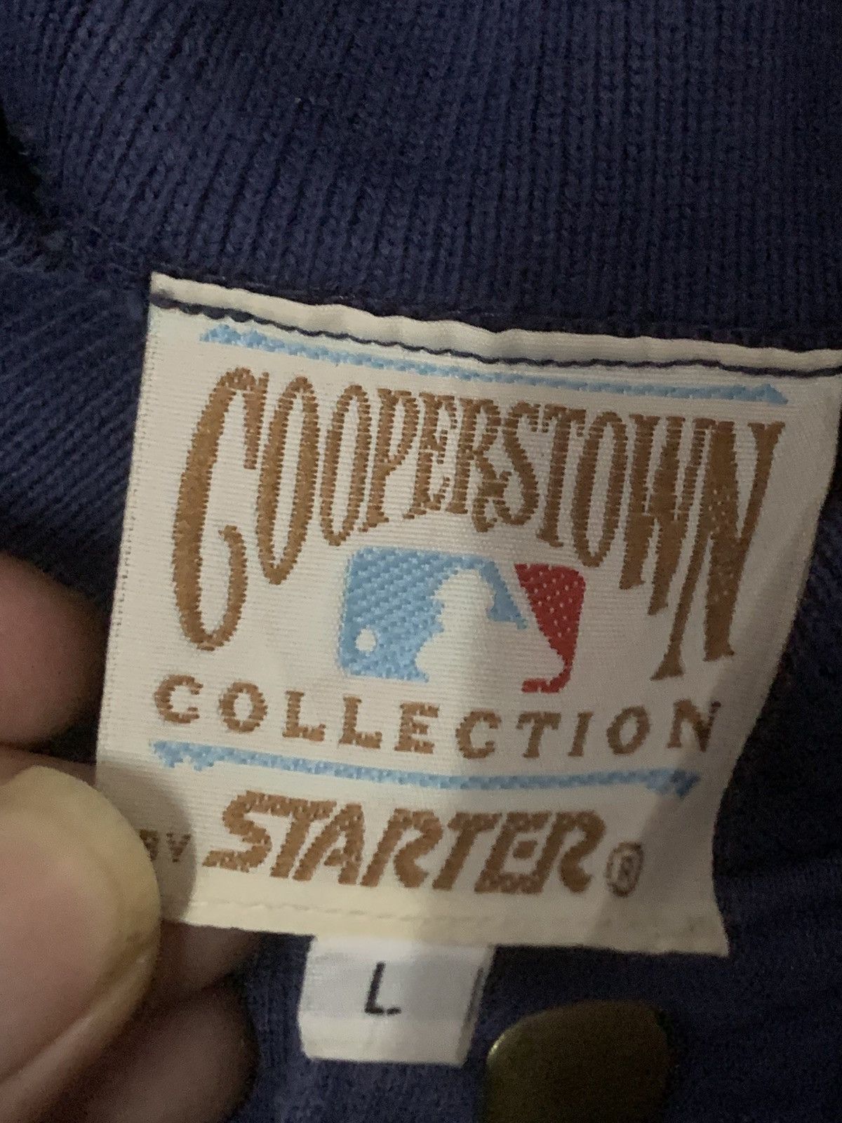New York Yankees New York Yankees X Starter Embroidery Logo Button Sweatshirt Size US L / EU 52-54 / 3 - 4 Thumbnail