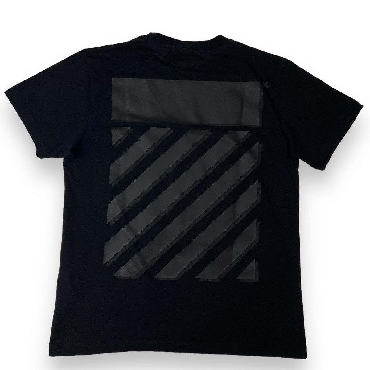 Off-White Off-White Rubber Diagonal Black T Shirt Size US M / EU 48-50 / 2 - 3 Thumbnail