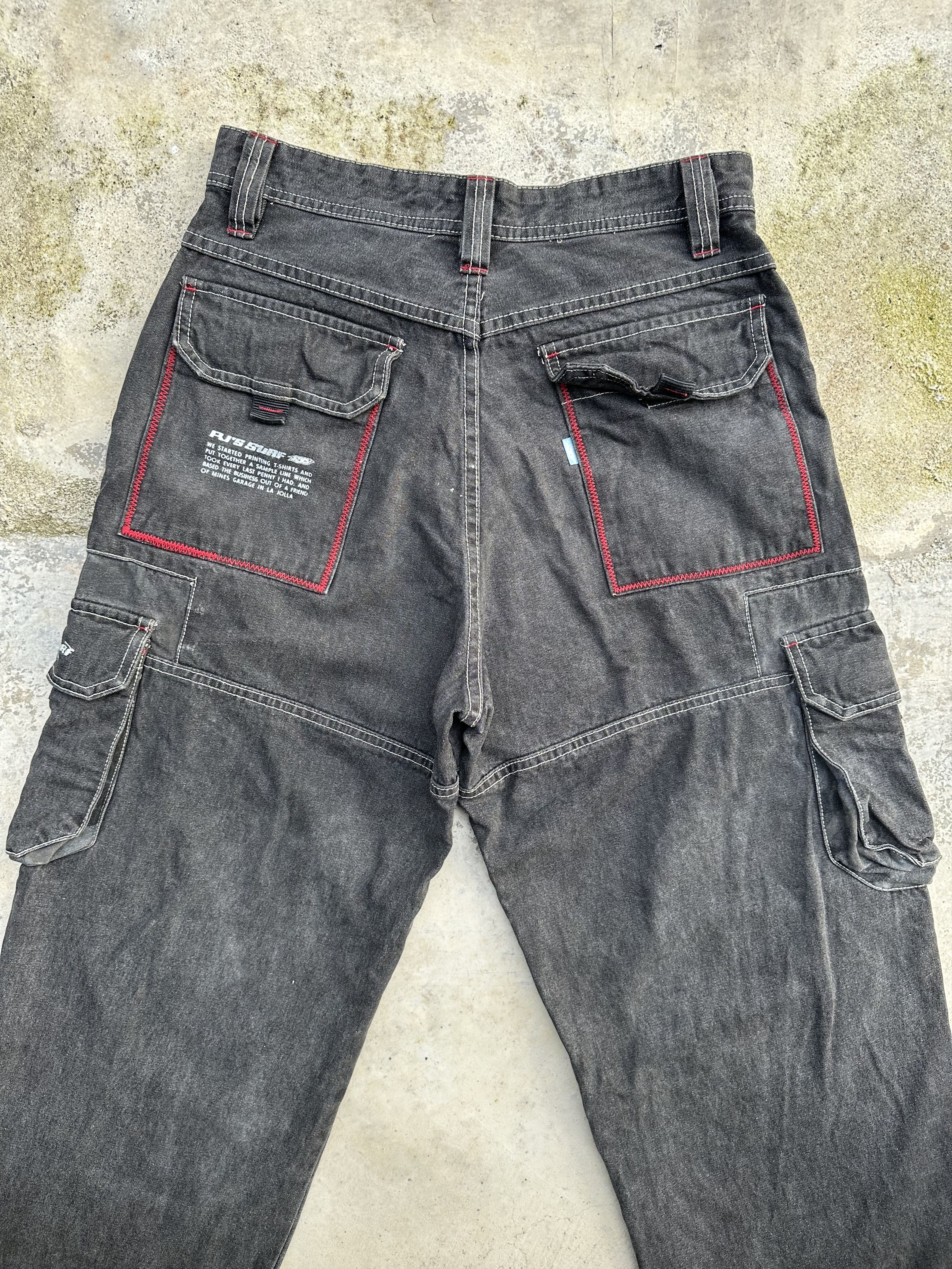 JNCO Vintage 90s Pj’s Surf Baggy Denim Multi Pocket Jeans Size US 29 - 7 Thumbnail
