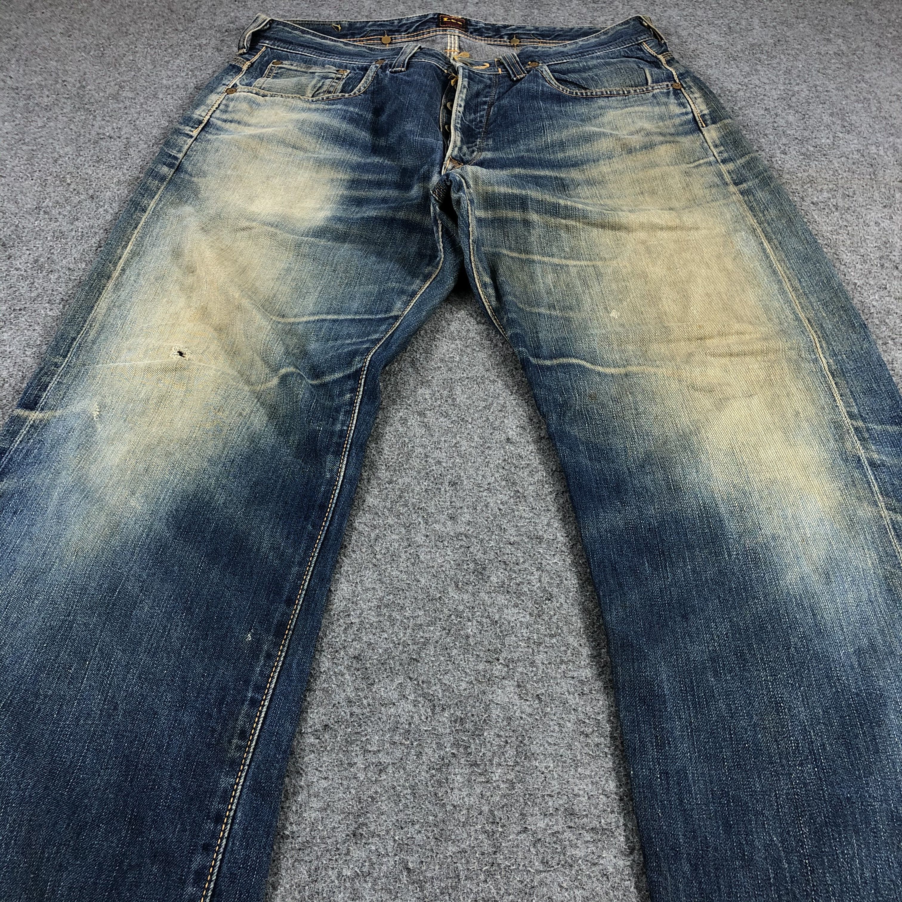 Lee Vintage 90s Redline Lee Jeans-JM1357 Size US 33 - 3 Thumbnail