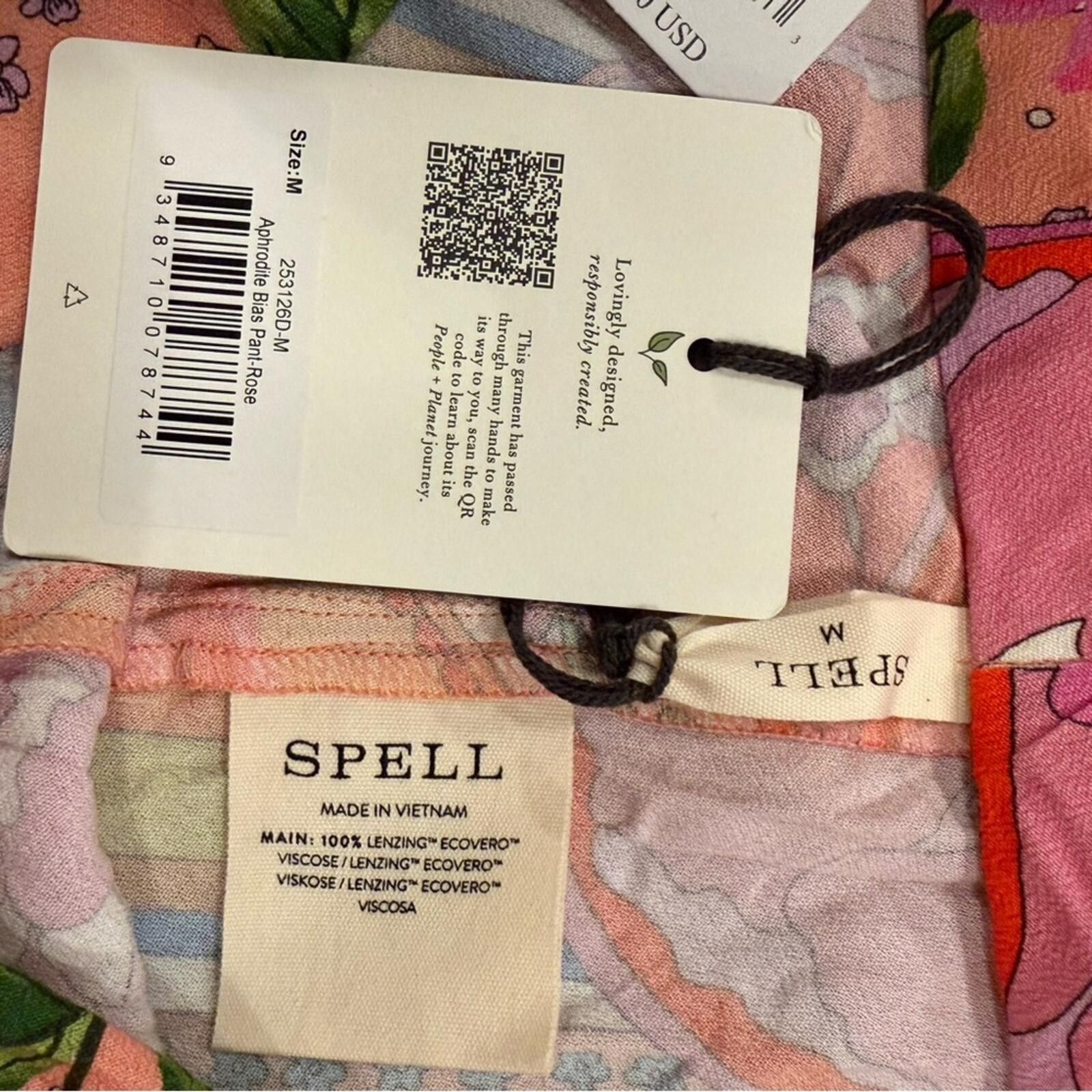 Stella McCartney NWT Spell Aphrodite Bias Pant Floral Boho Straight Leg M Size 32" / US 10 / IT 46 - 6 Thumbnail