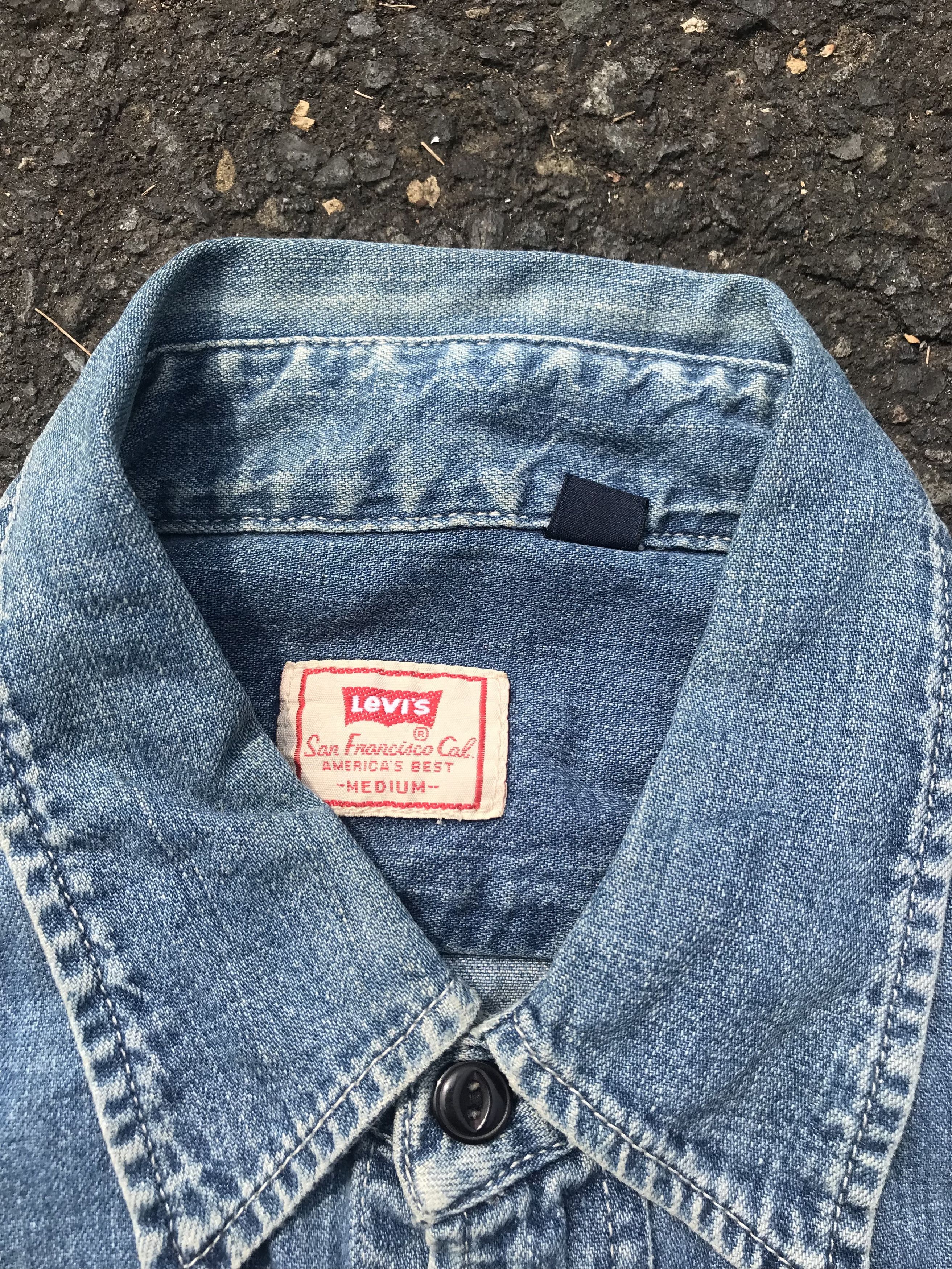 Levi's × Levi's Vintage Clothing Levi’s vintage denim longsleeve shirt Size US L / EU 52-54 / 3 - 5 Thumbnail