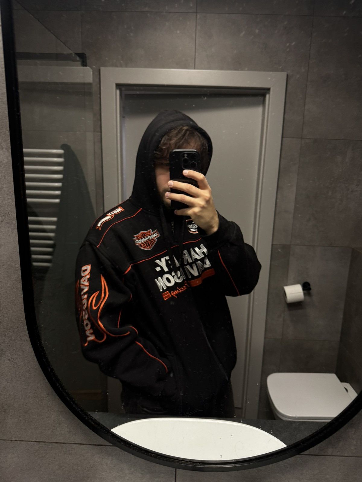 Harley Davidson Harley Davidson Vintage Moto Zip Hoodie Hype USA rare street Size US XL / EU 56 / 4 - 2 Thumbnail