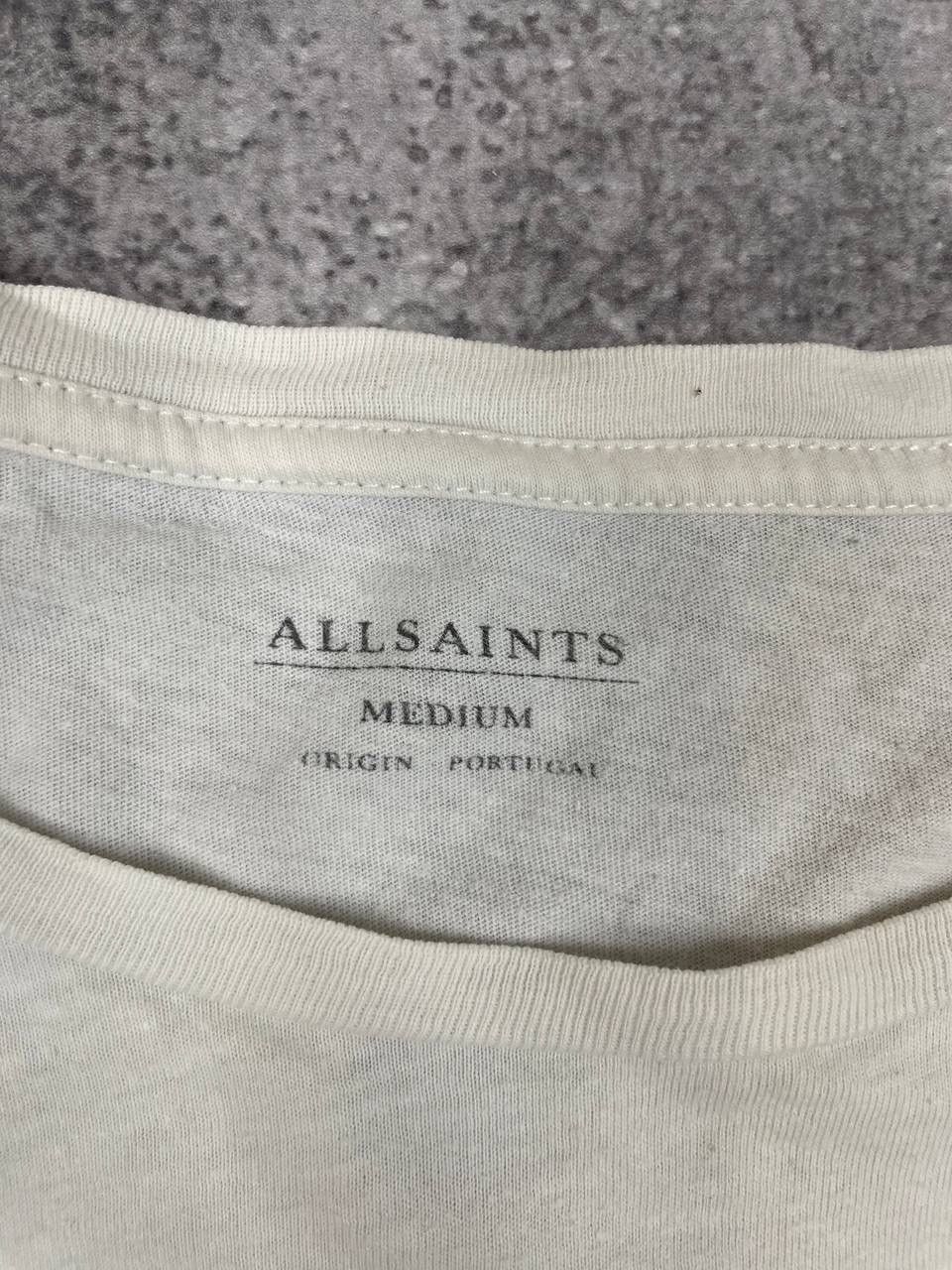 Allsaints AllSaints Men Cotton Long Sleeve T Shirt Top White Size M Size US M / EU 48-50 / 2 - 4 Thumbnail