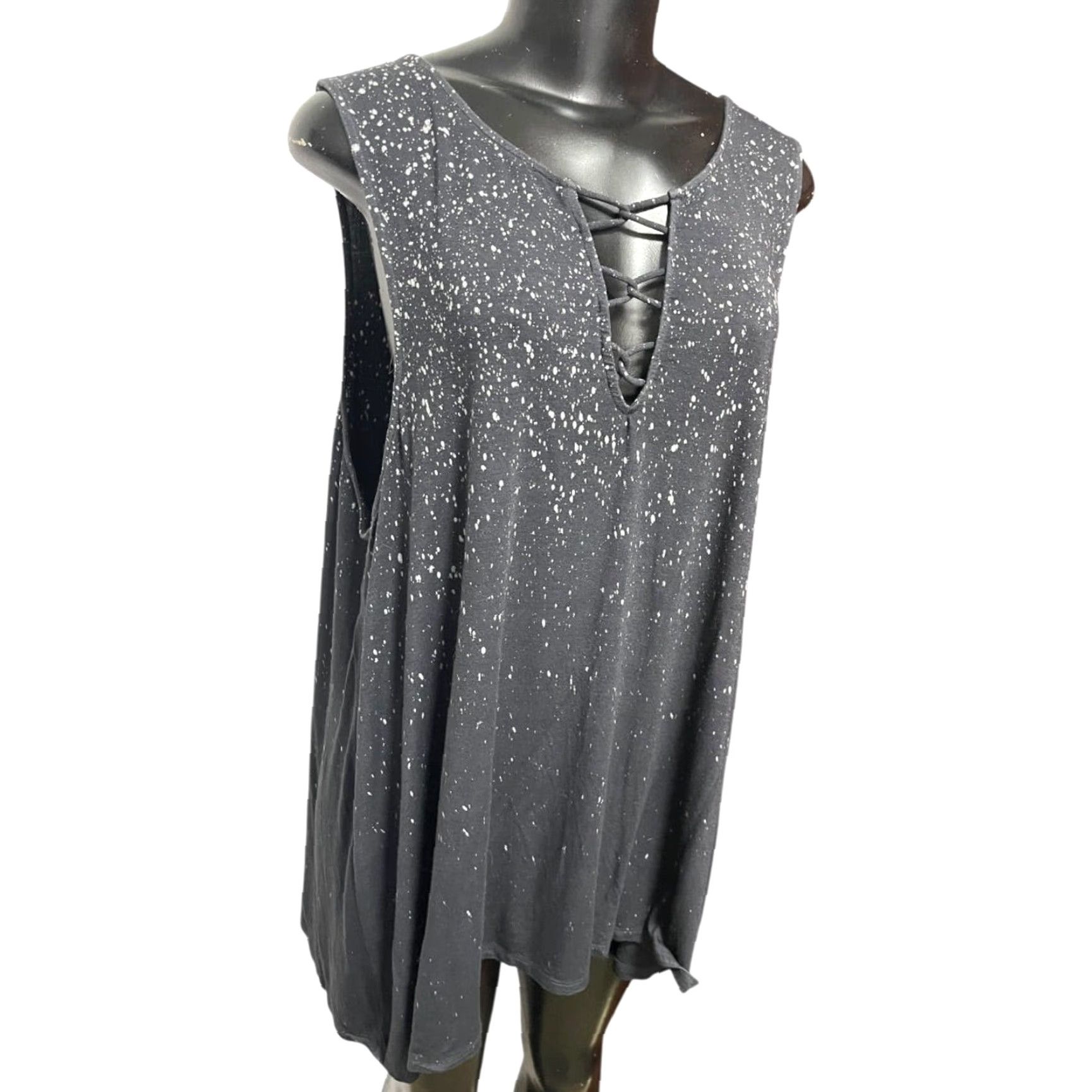 Vintage American Eagle Outfitters XXL Soft & Sexy Tank Splatter Pattern Womens Tunic Size XXL / US 16-18 / IT 52-54 - 6 Thumbnail