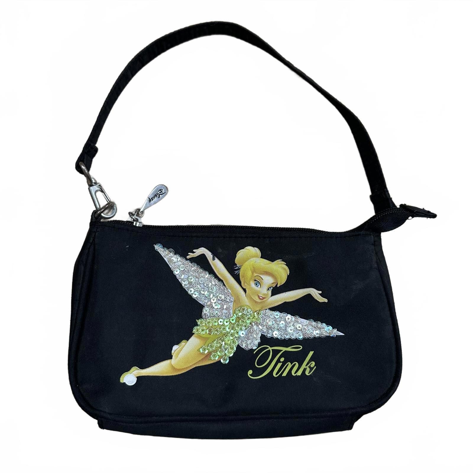Disney Tinker Bell Mini Shoulder Bag Black and With Sequins Size ONE SIZE - 1 Thumbnail