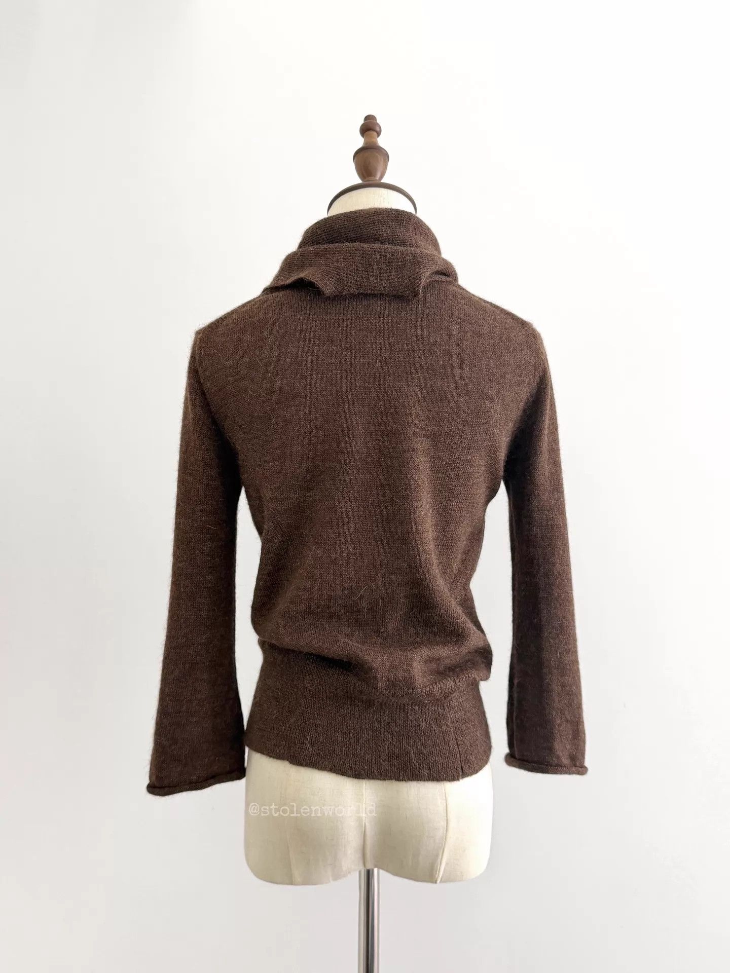 Limi Feu Limi feu Irregular Knit Top w/ Scarf Cuffed 7/8 Sleeves Size S / US 4 / IT 40 - 4 Thumbnail