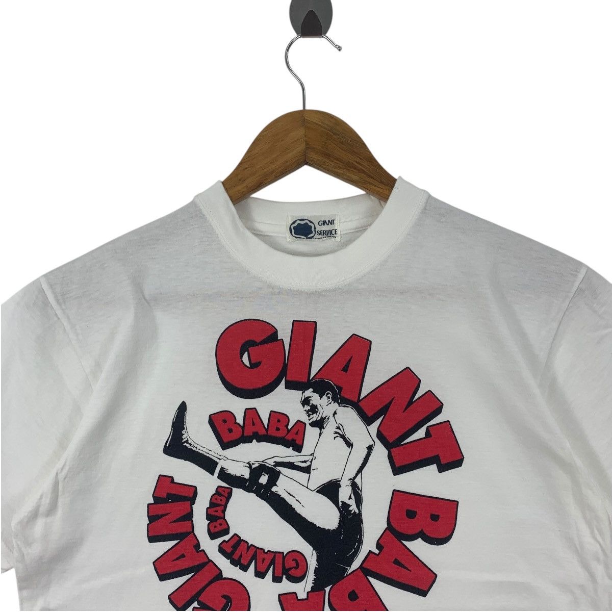 Cartoon Network × Japanese Brand × Vintage Vintage 90s GIANT BABA Japan pro wrestling spell out tee Size US S / EU 44-46 / 1 - 2 Thumbnail