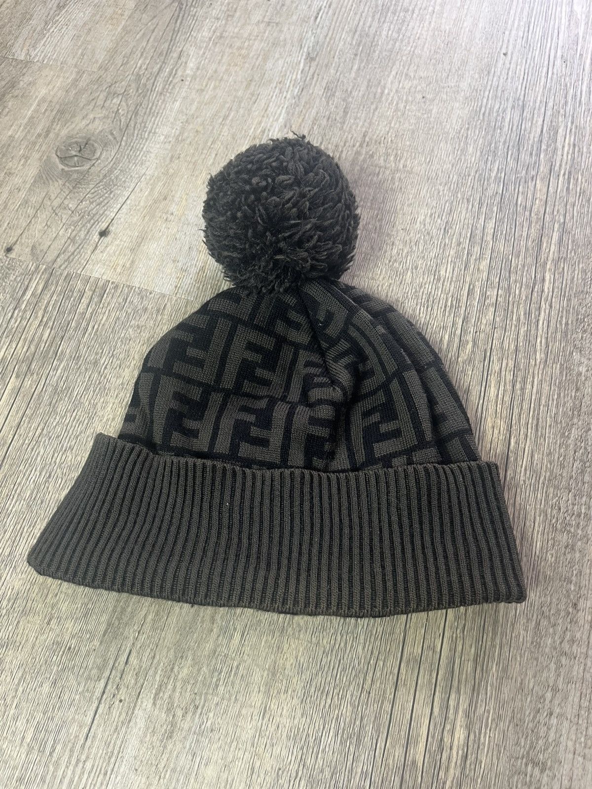 Fendi Fendi monster eyes black beanie hat | Grailed