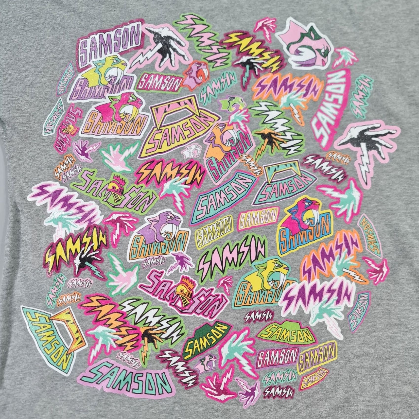 Vintage Shaun Samson Mens T Shirt Grey Large Cotton Tee Short Sleeves Crew Neck Logo Short Sleeve Shirt Mens L Grey City Sports Colourful Vintage No Size US L / EU 52-54 / 3 - 3 Thumbnail