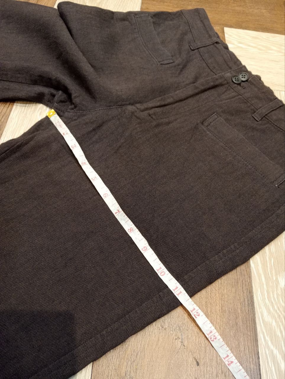 Issey Miyake ISSEY MIYAKE PLANTATION COTTON PANTS - SIZE S BROWN Size 28" / US 6 / IT 42 - 15 Thumbnail