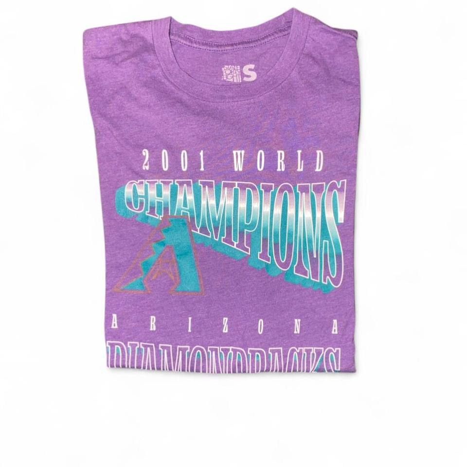 MLB Arizona Diamondbacks 2001 World Champions Purple T-Shirt Size US S / EU 44-46 / 1 - 1 Thumbnail
