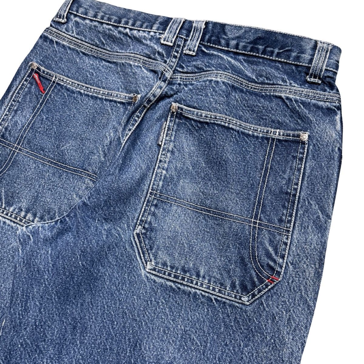 Southpole Vintage 90s SouthPole Baggy Light Wash Distressed Jeans 34 Size US 34 / EU 50 - 2 Thumbnail