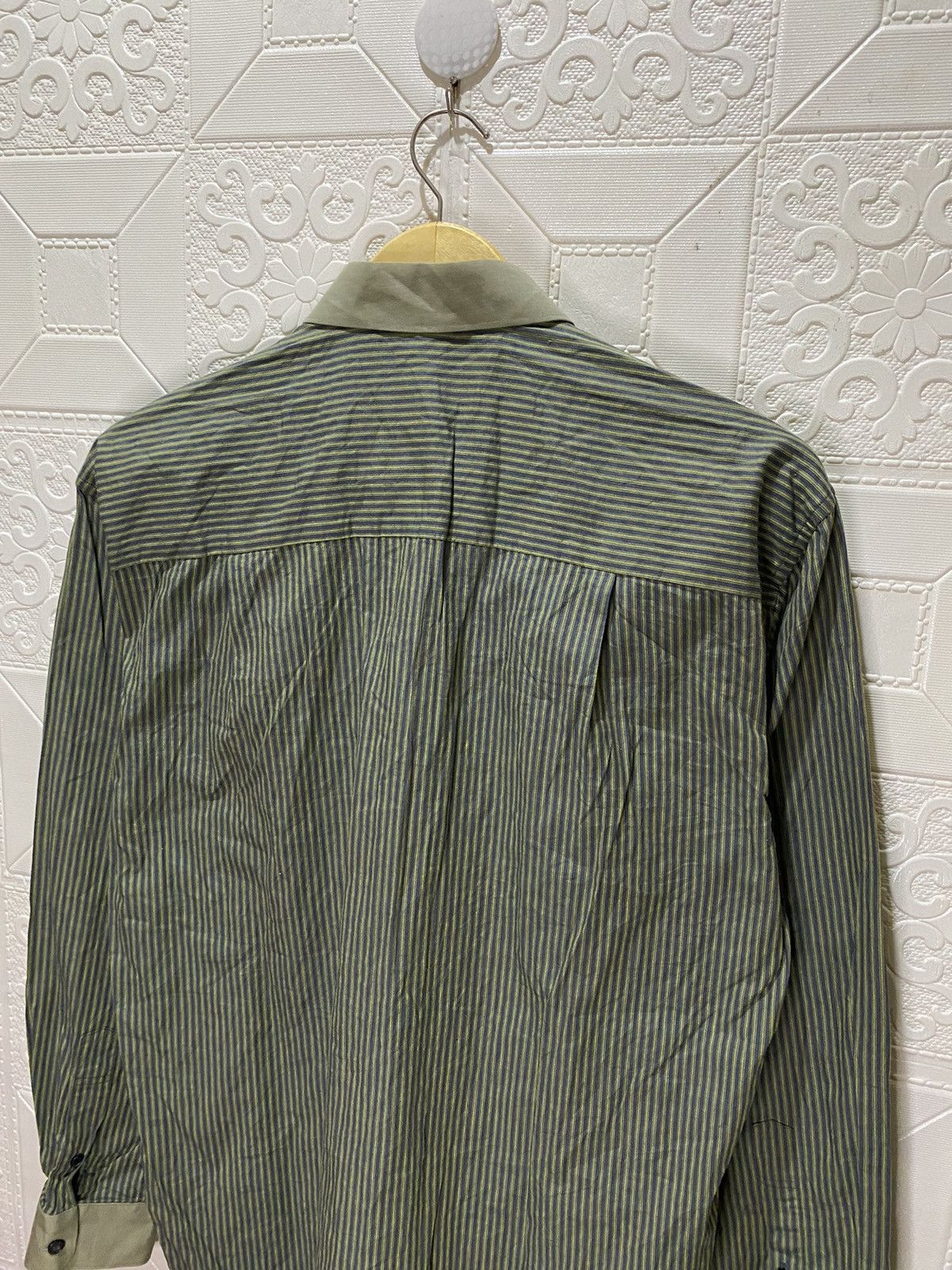 Balenciaga × Vintage Vintage Balenciaga Striped Longshirts Size US L / EU 52-54 / 3 - 4 Thumbnail
