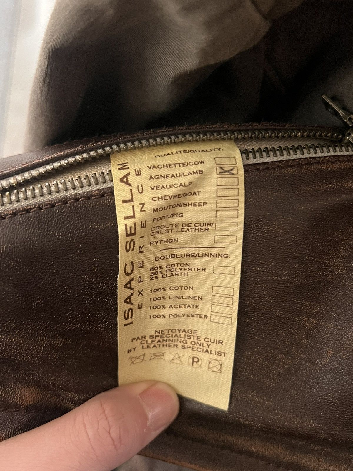Isaac Sellam Experience Isaac Sellam Distressed Four-Pocket Leather Jacket Size US M / EU 48-50 / 2 - 7 Thumbnail