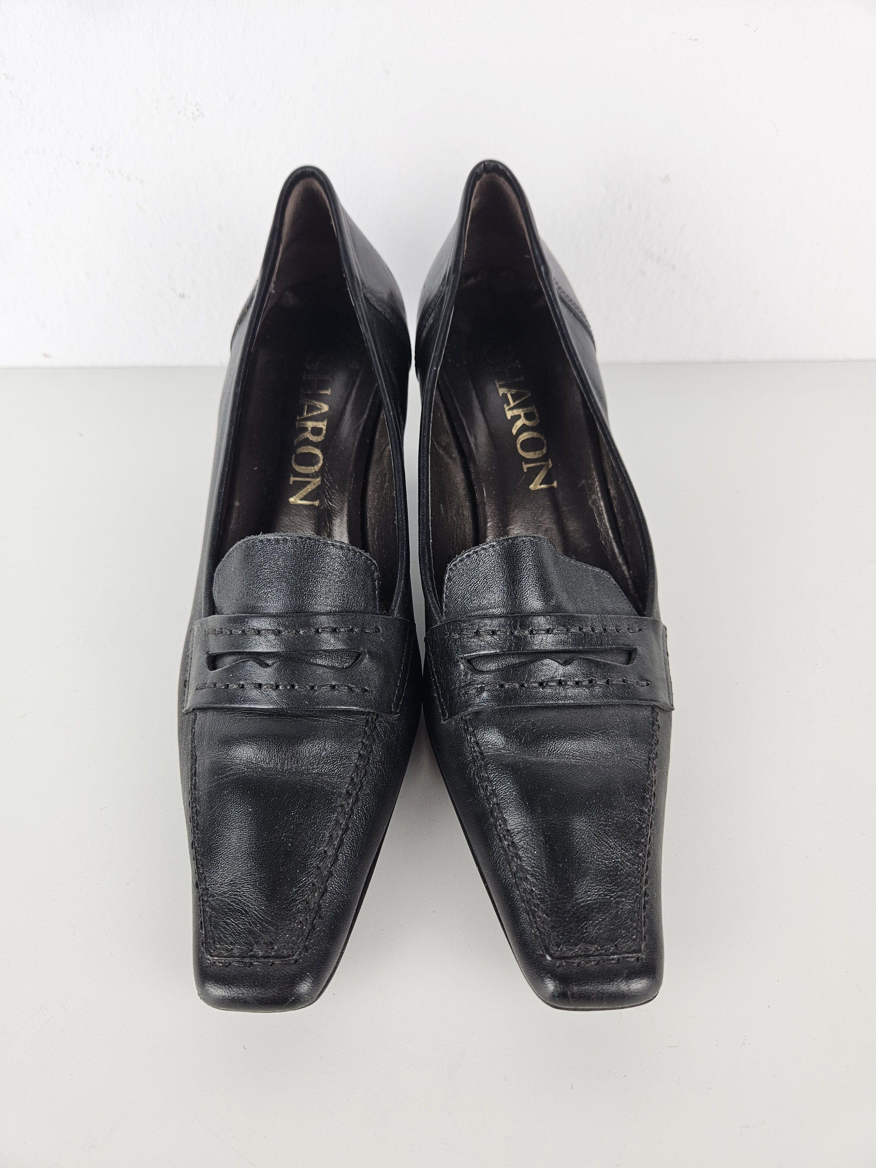 Vintage Vintage long toe leather heels Size US 9 / IT 39 - 12 Thumbnail