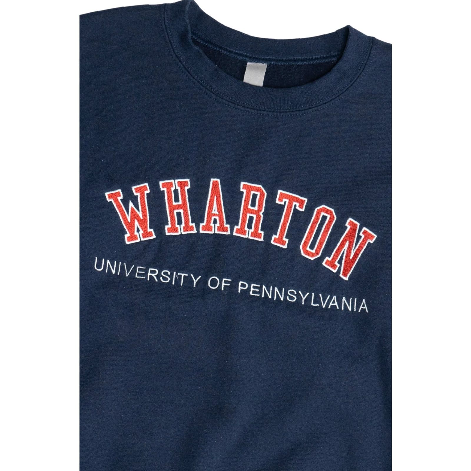 Vintage VINTAGE Wharton University Of Pennsylvania Embroidered College Sweatshirt Navy Blue Small Mens? Size US S / EU 44-46 / 1 - 2 Thumbnail