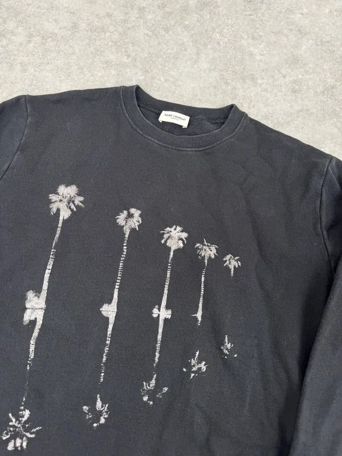 Saint Laurent Paris SS2020 Saint Laurent Black Palm Trees Crewneck Sweater Size US S / EU 44-46 / 1 - 5 Thumbnail