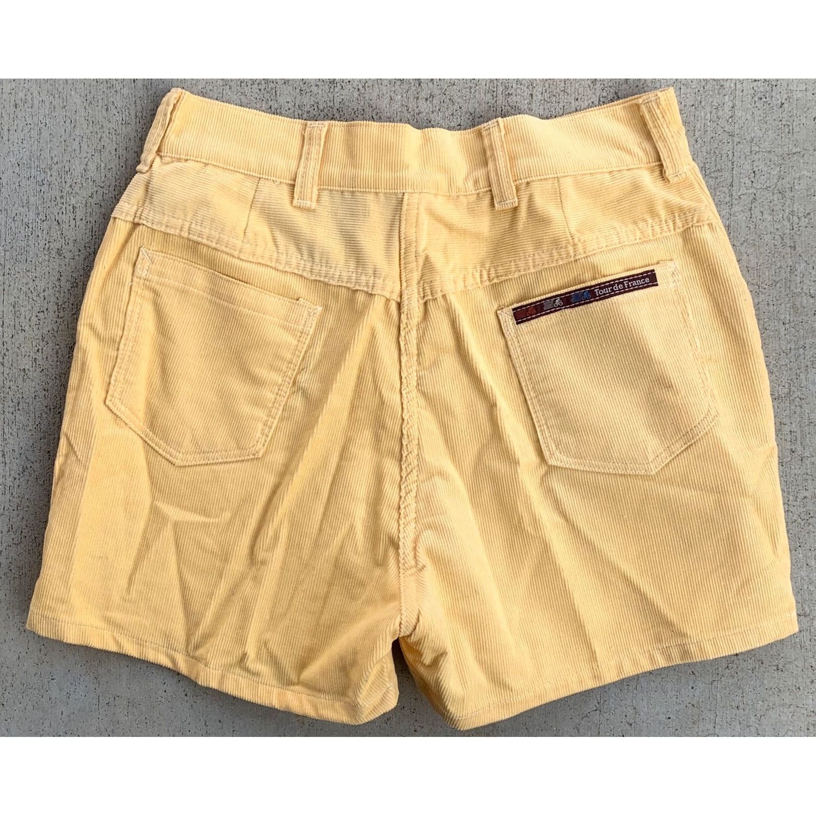 Vintage VINTAGE Tour De France Corduroy Shorts 28 Waist 70s Scovill Zipper Yellow Size 28" / US 6 / IT 42 - 5 Thumbnail