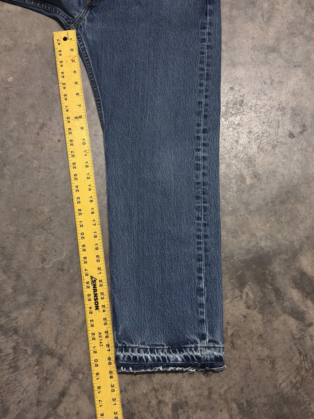 Levi's × Levi's Vintage Clothing Vintage Levis 505 Size 36x29 Distressed Hem Red Tag 90s Y2K Size US 36 / EU 52 - 5 Thumbnail