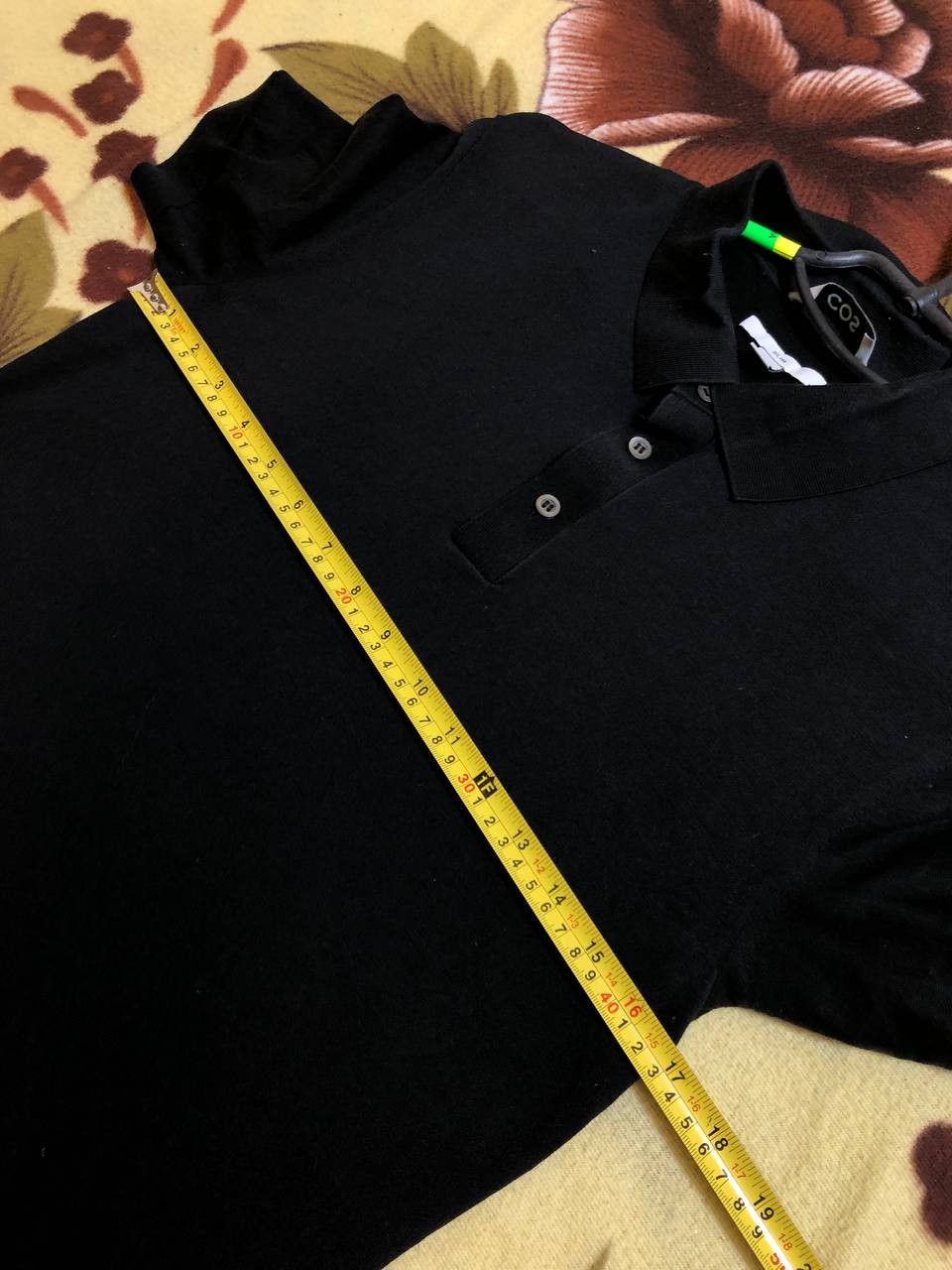 Cos Cos Classic Fit Polo Shirt Black Soft Cotton Size US S / EU 44-46 / 1 - 6 Thumbnail