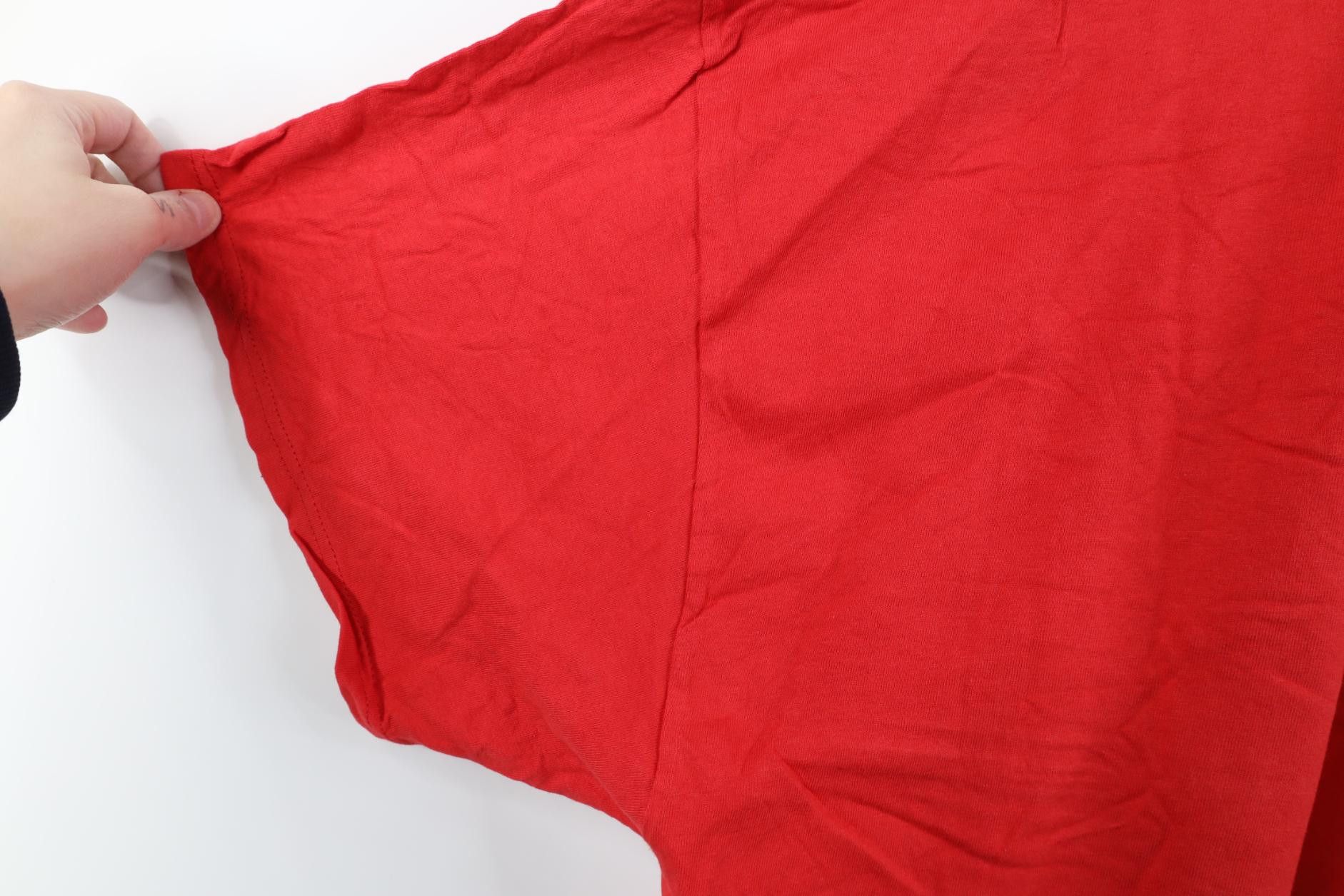Hanes Deadstock Vintage 90s Y2K Hanes Cotton Pocket T-Shirt Red Size US XXL / EU 58 / 5 - 8 Thumbnail