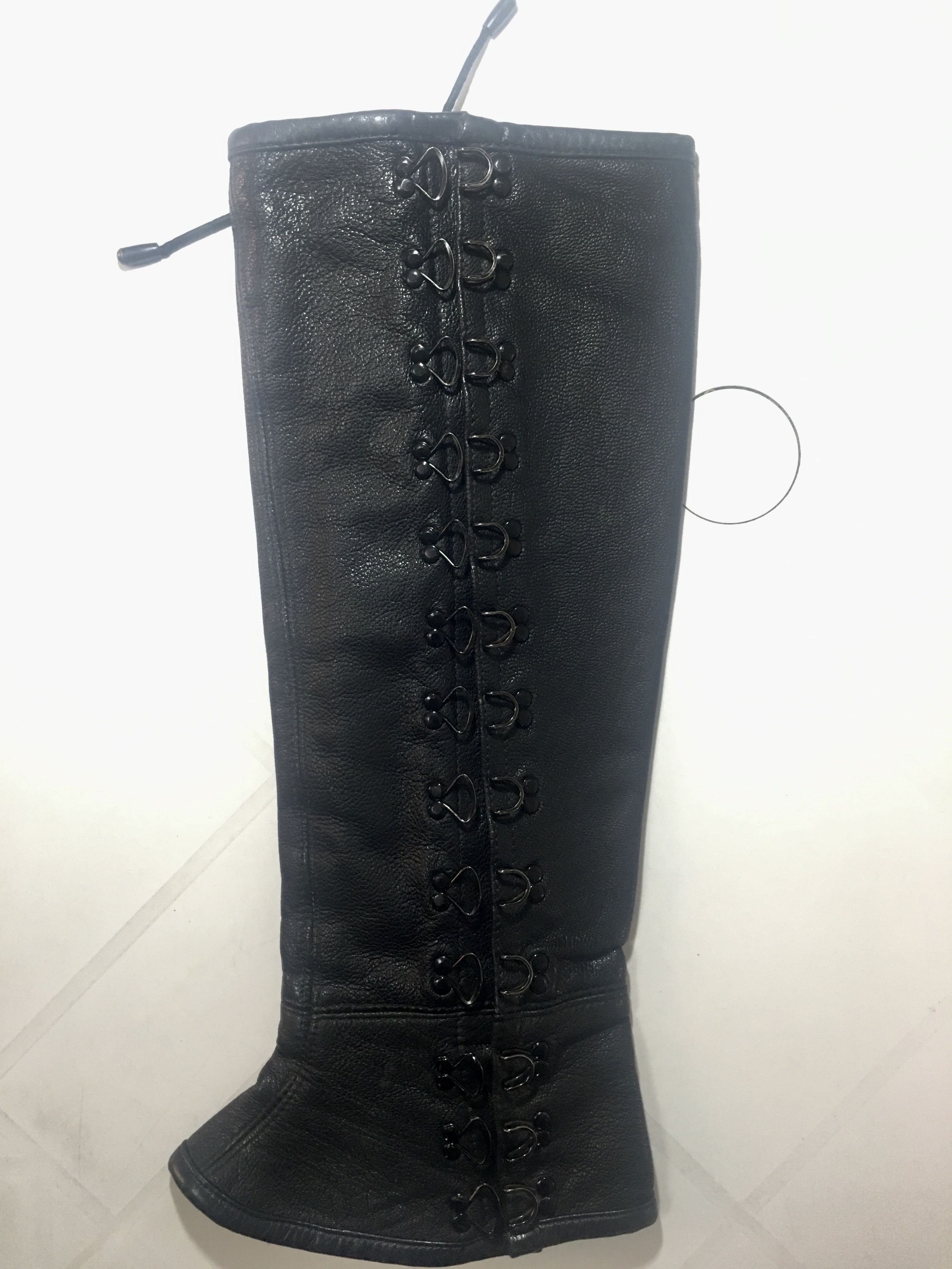Genuine Leather Henry Duarte Very Rare Spats or Leather Gaiters Size ONE SIZE - 8 Thumbnail