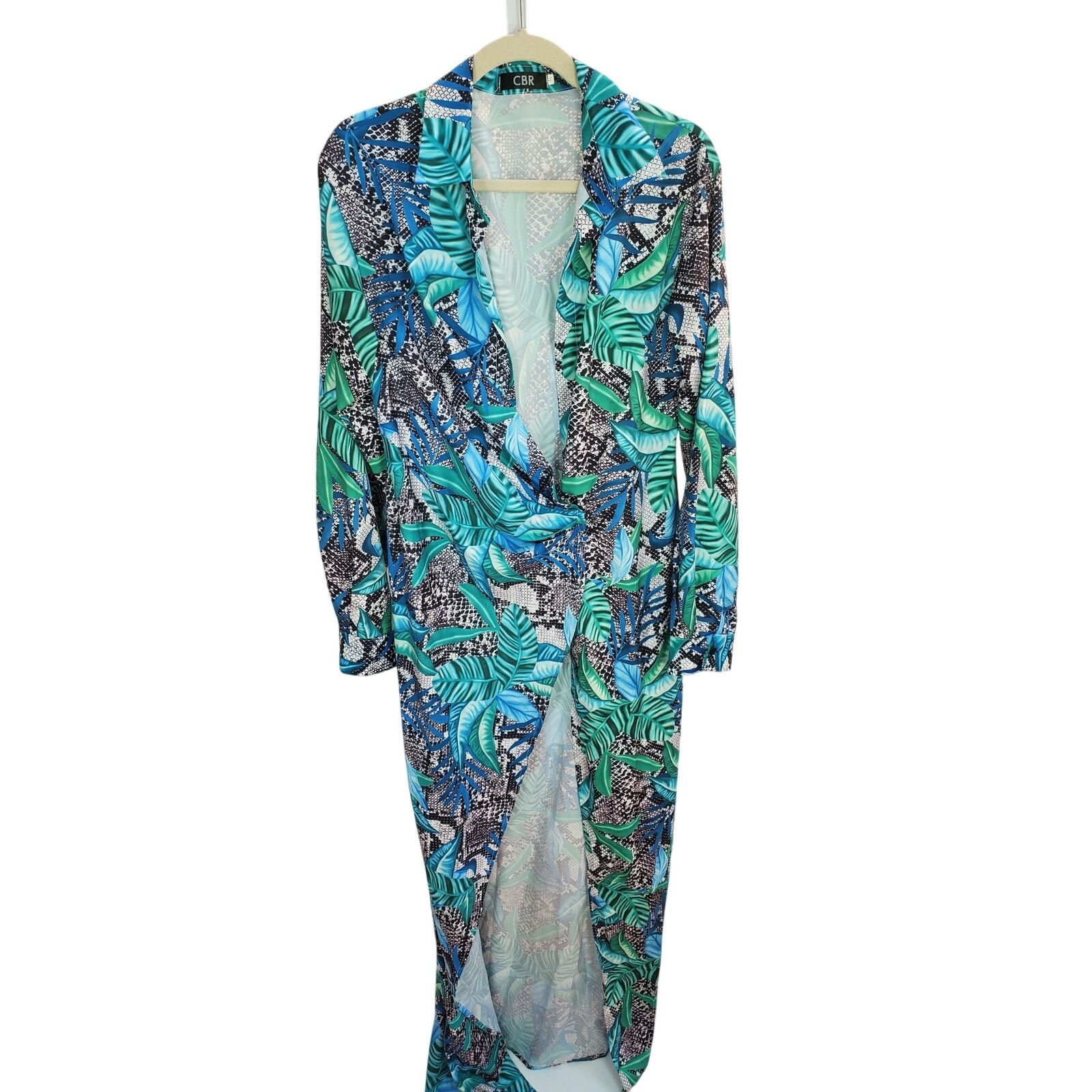 Other CBR Tropical Snake Print Long Cover Up Dress XL Size XL / US 12-14 / IT 48-50 - 1 Thumbnail