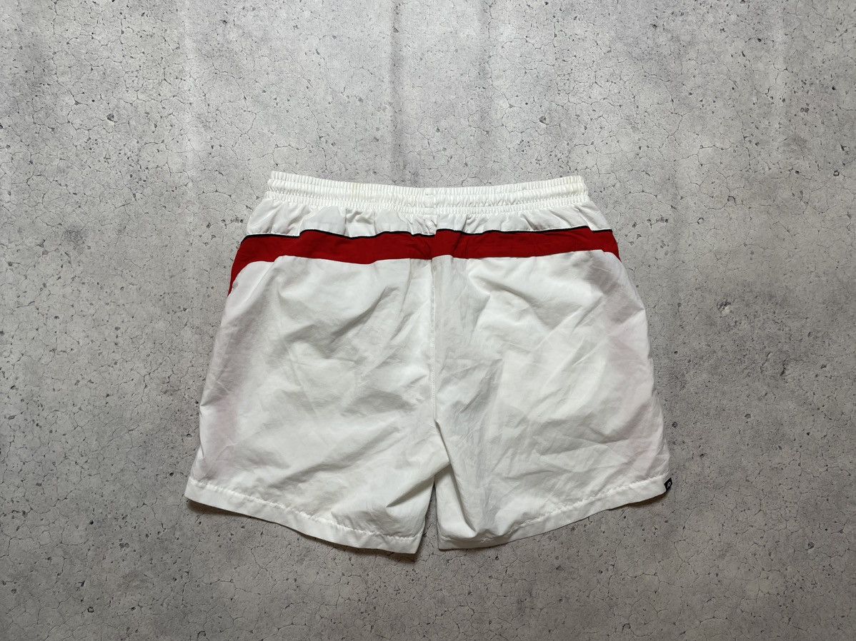 Nike × Vintage Vintage Nylon Nike Swoosh Logo Drill Y2K Shorts White Size US 36 / EU 52 - 2 Thumbnail