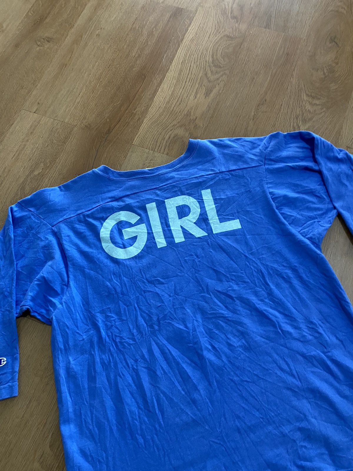 Champion × Japanese Brand Tshirt 3Quaters Champion X xGirl Size US XL / EU 56 / 4 - 12 Thumbnail