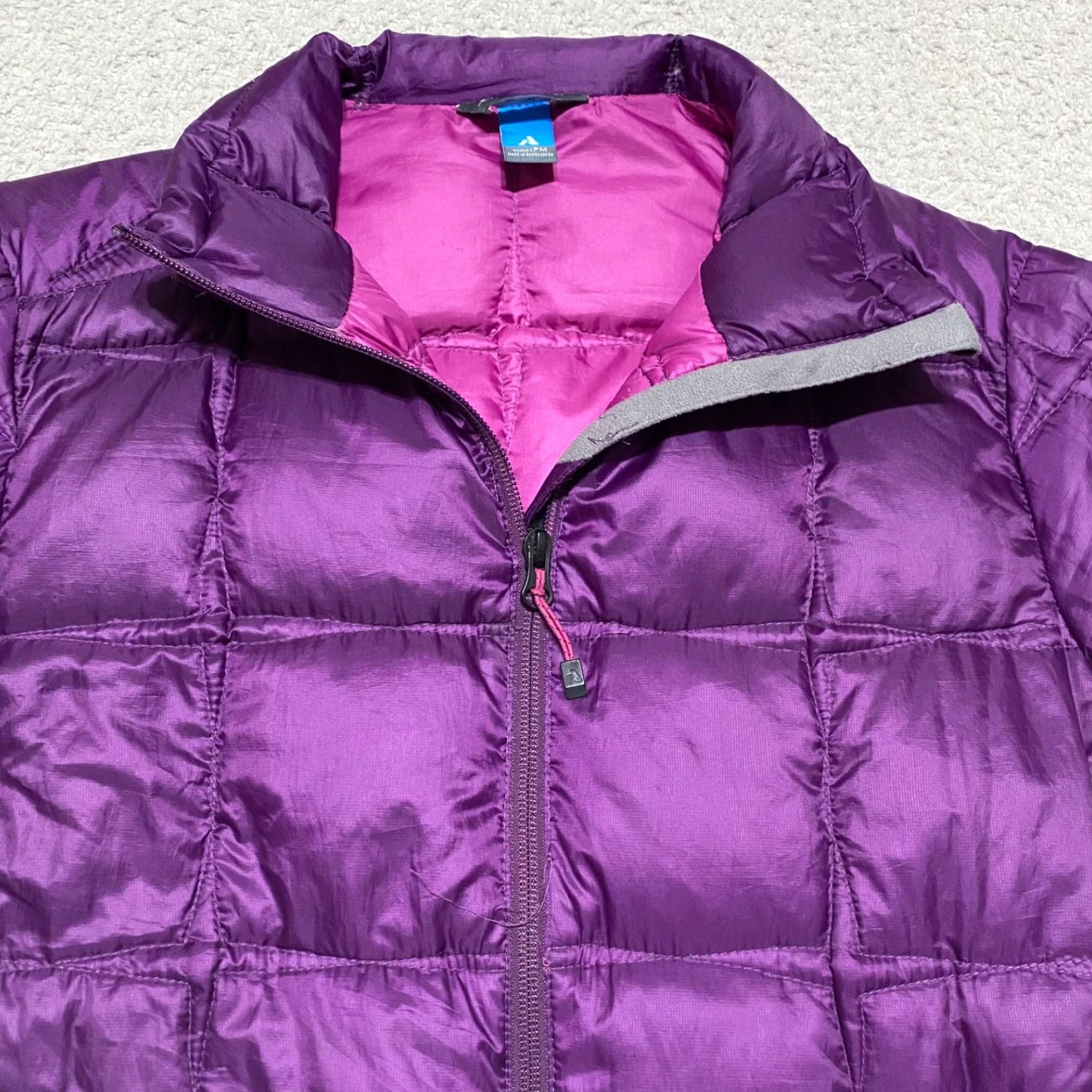 Eddie Bauer Eddie Bauer Womens PM Petite Jacket Purple Full Zip Down Puffer Quilted Ascent Size M / US 6-8 / IT 42-44 - 5 Thumbnail