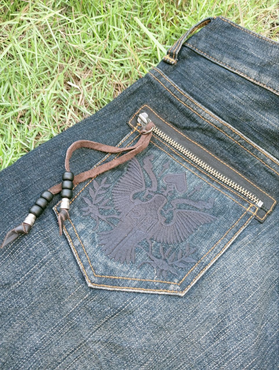Japanese Brand JAPANESE 291295=HOMME ZIPPER DISTRESSED JEANS Size US 34 / EU 50 - 11 Thumbnail