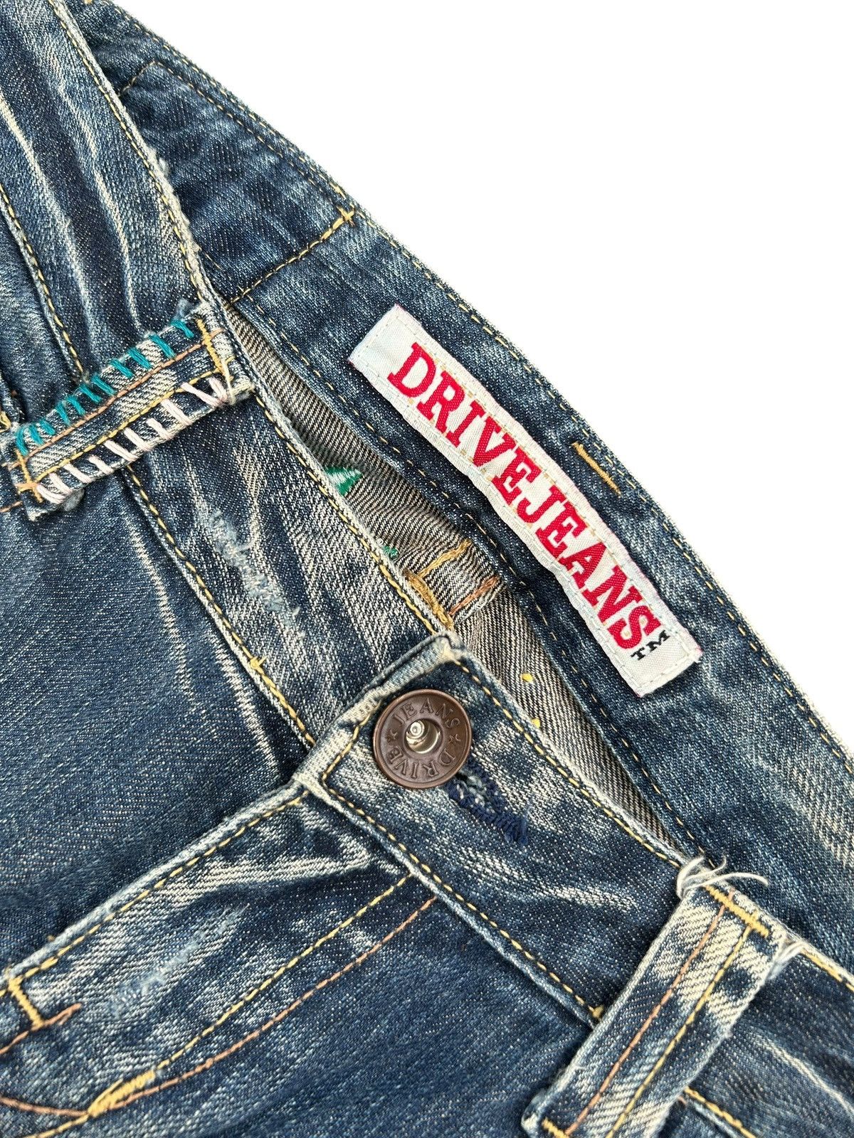 Kapital × Undercover × Vintage Flare Japanese Drive Jeans Sunfaded Denim Jeans Size US 31 - 12 Thumbnail