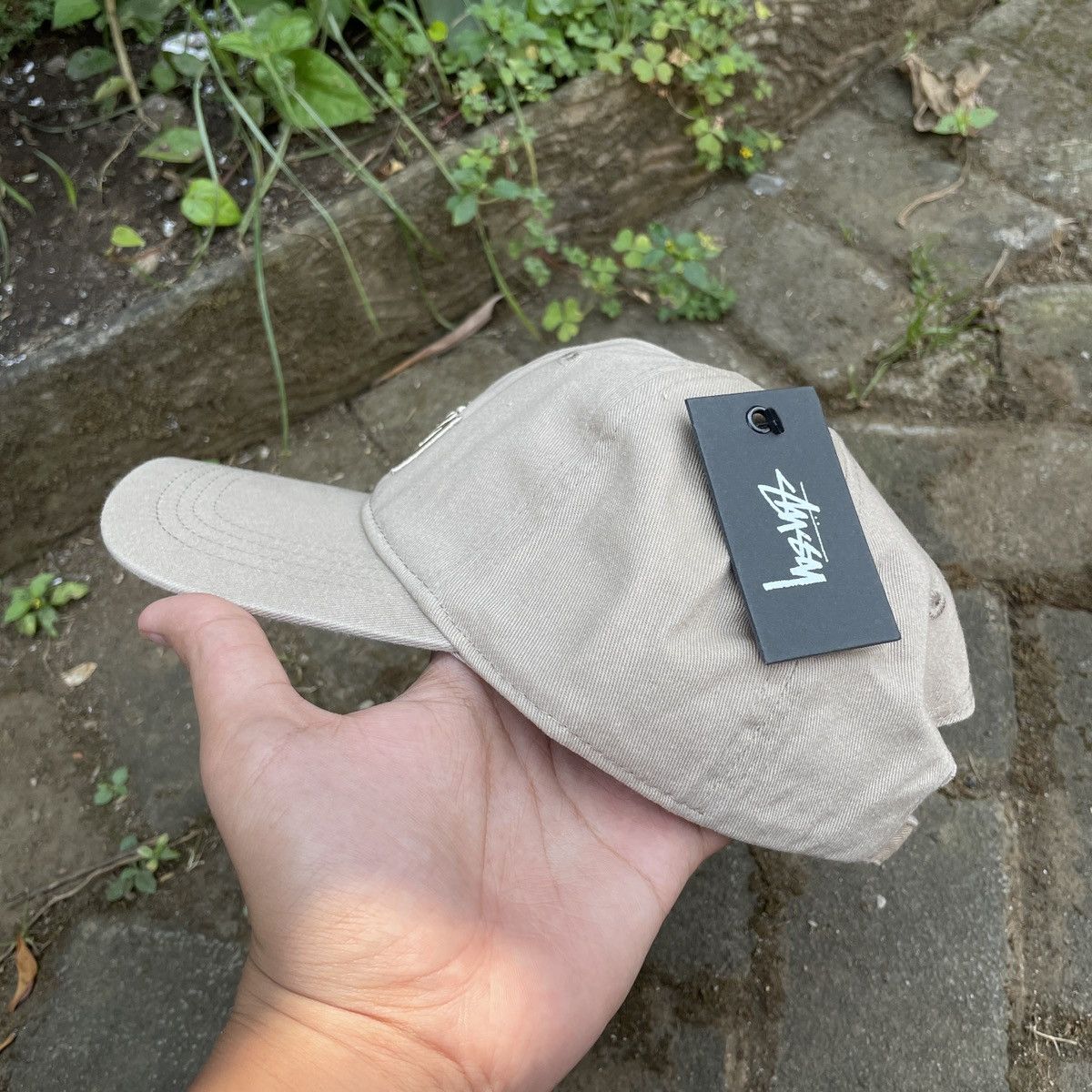 Stussy × Vintage STUSSY CAP LOW PROFILE CAP // KHAKI Size ONE SIZE - 2 Thumbnail
