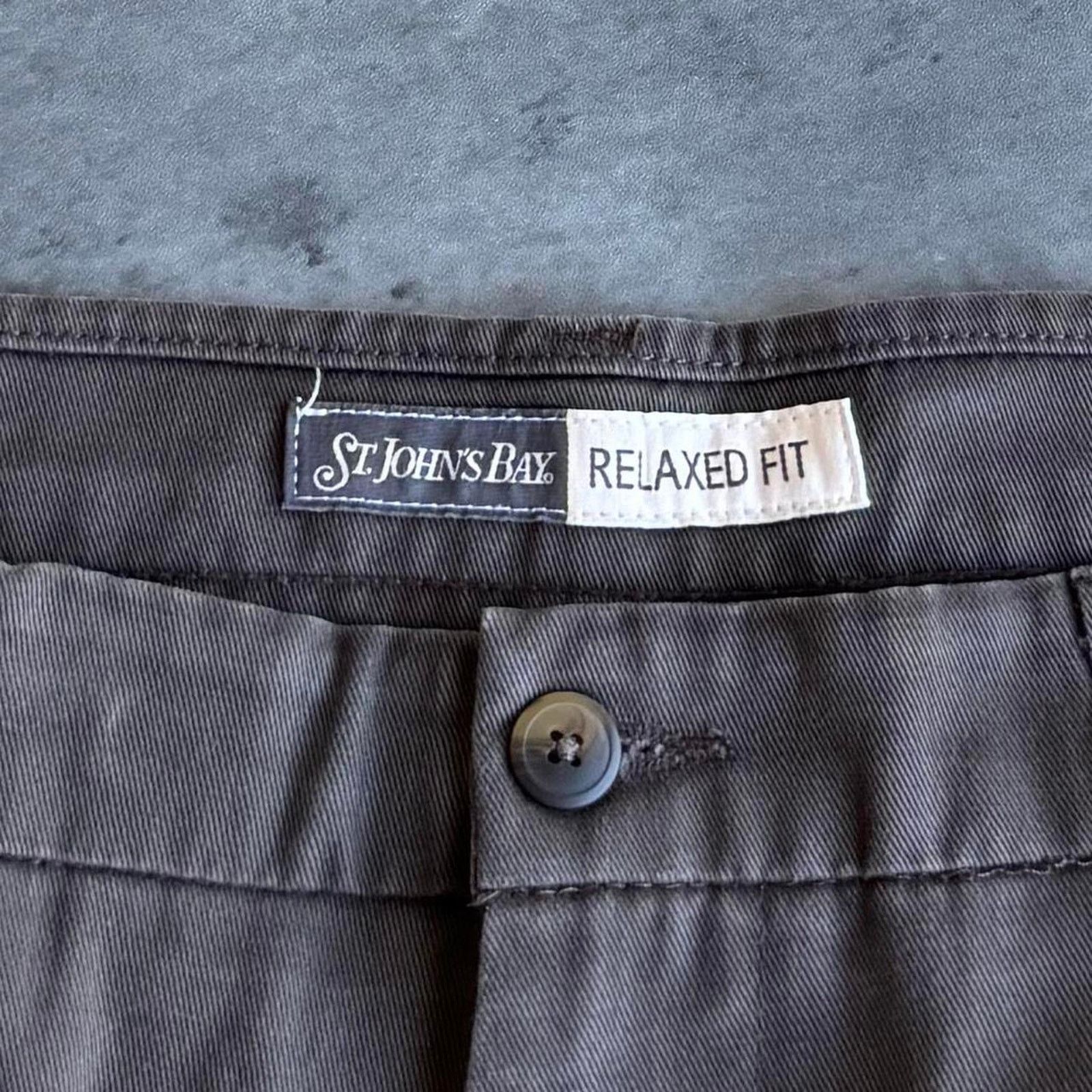 St. Johns Bay × Vintage Vintage Y2K Baggy Faded Brown Grunge Opium Dress Pants Size US 33 - 3 Thumbnail