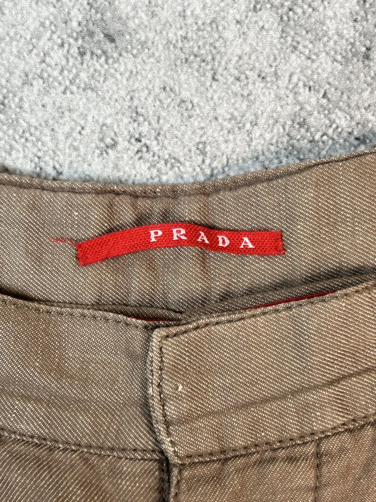 Prada Vintage Prada Milano Brown Check Straight Cotton Pants Size US 36 / EU 52 - 5 Thumbnail