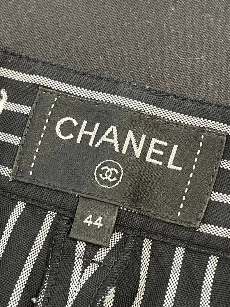 Chanel Chanel Striped trousers Size 28" / US 6 / IT 42 - 3 Thumbnail