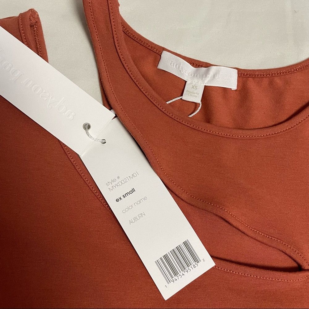 Other NWT New Adyson Parker Rust Cut Out Knit Top Size XS Size XS / US 0-2 / IT 36-38 - 6 Thumbnail