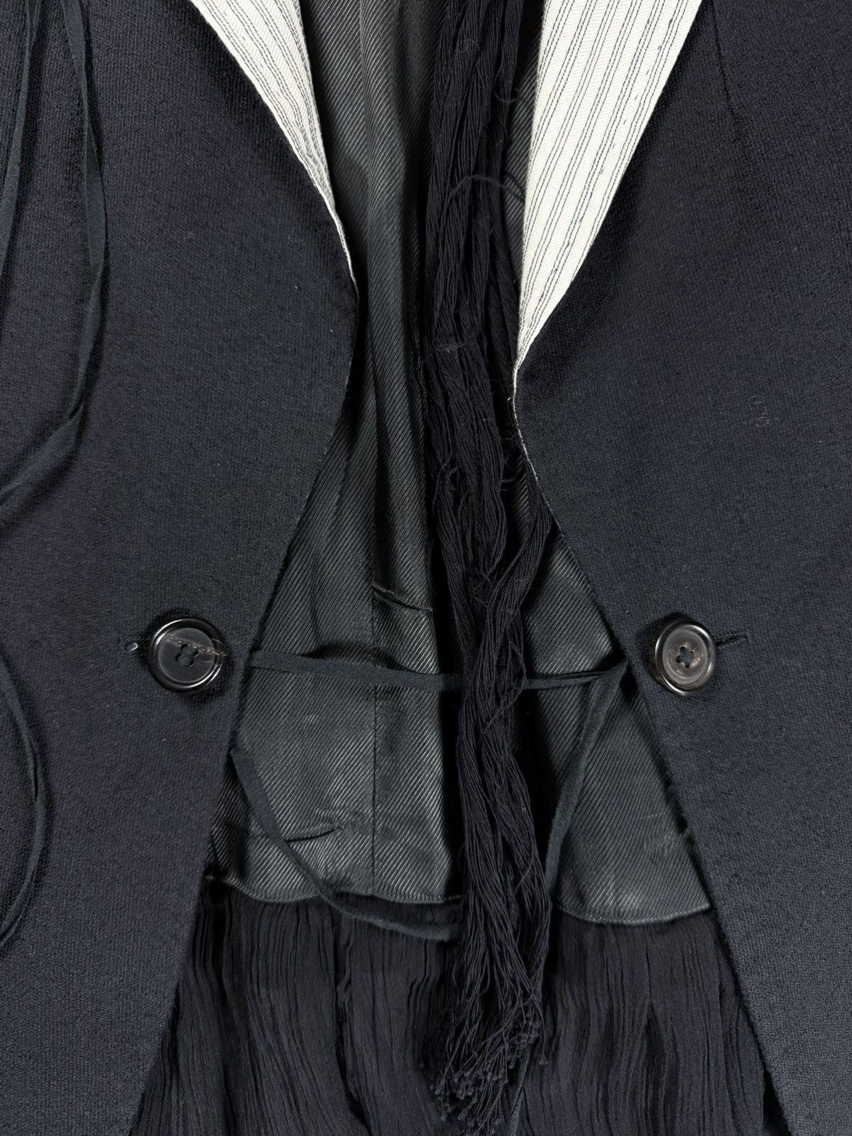 Ann Demeulemeester Ann Demeulemeester - Red Button Skirt Blazer Size L / US 10 / IT 46 - 3 Thumbnail