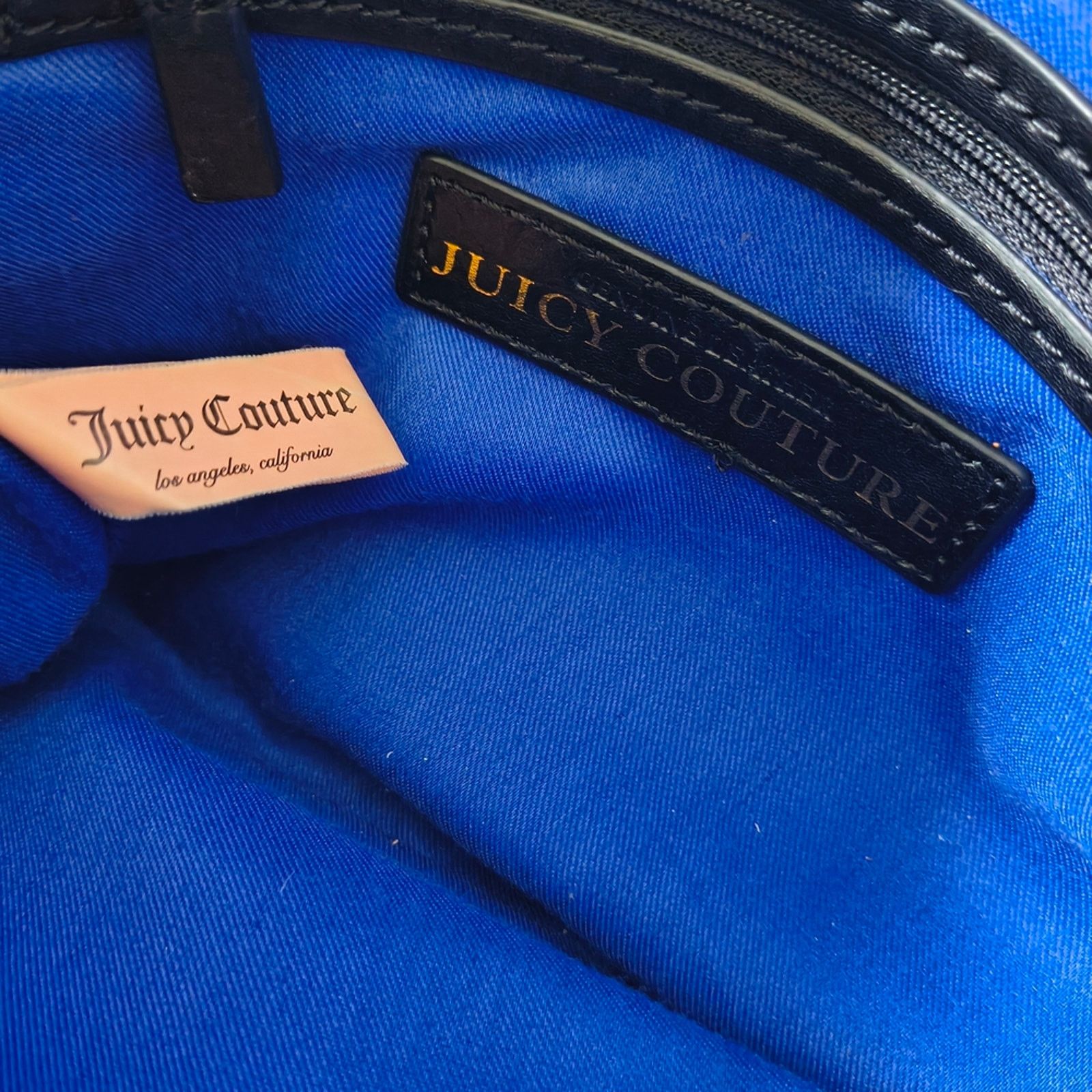 Juicy Couture Y2K Juicy Couture Black Genuine Leather Studded Crossbody Size ONE SIZE - 8 Thumbnail